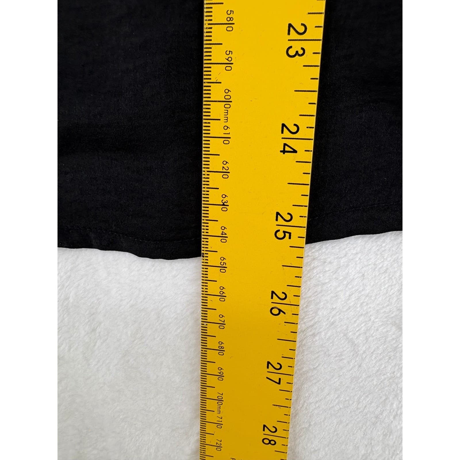 Banana Republic Blouse Womens XL Petite Top Black Short Sleeve Textured - Thumbnail 5