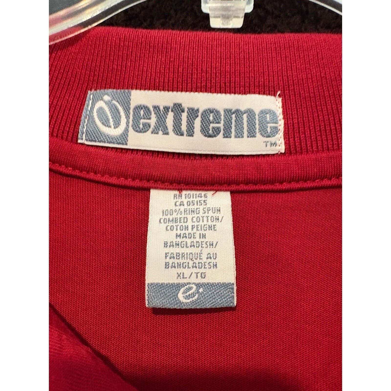 Extreme Polo Shirt Mens XL Crimson Red Wells Fargo Logo Short Sleeve XL - Thumbnail 2