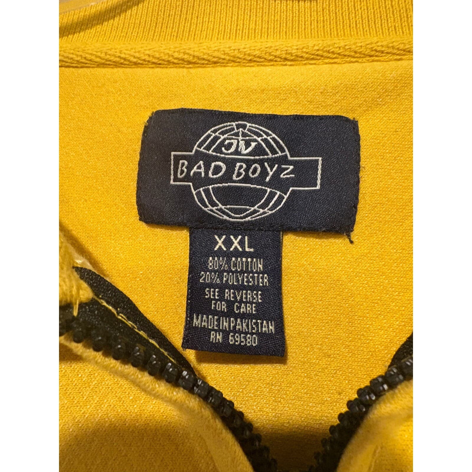 Bad Boyz Quarter Zip Pullover Sweatshirt Sportswear Striped XXL - Thumbnail 2