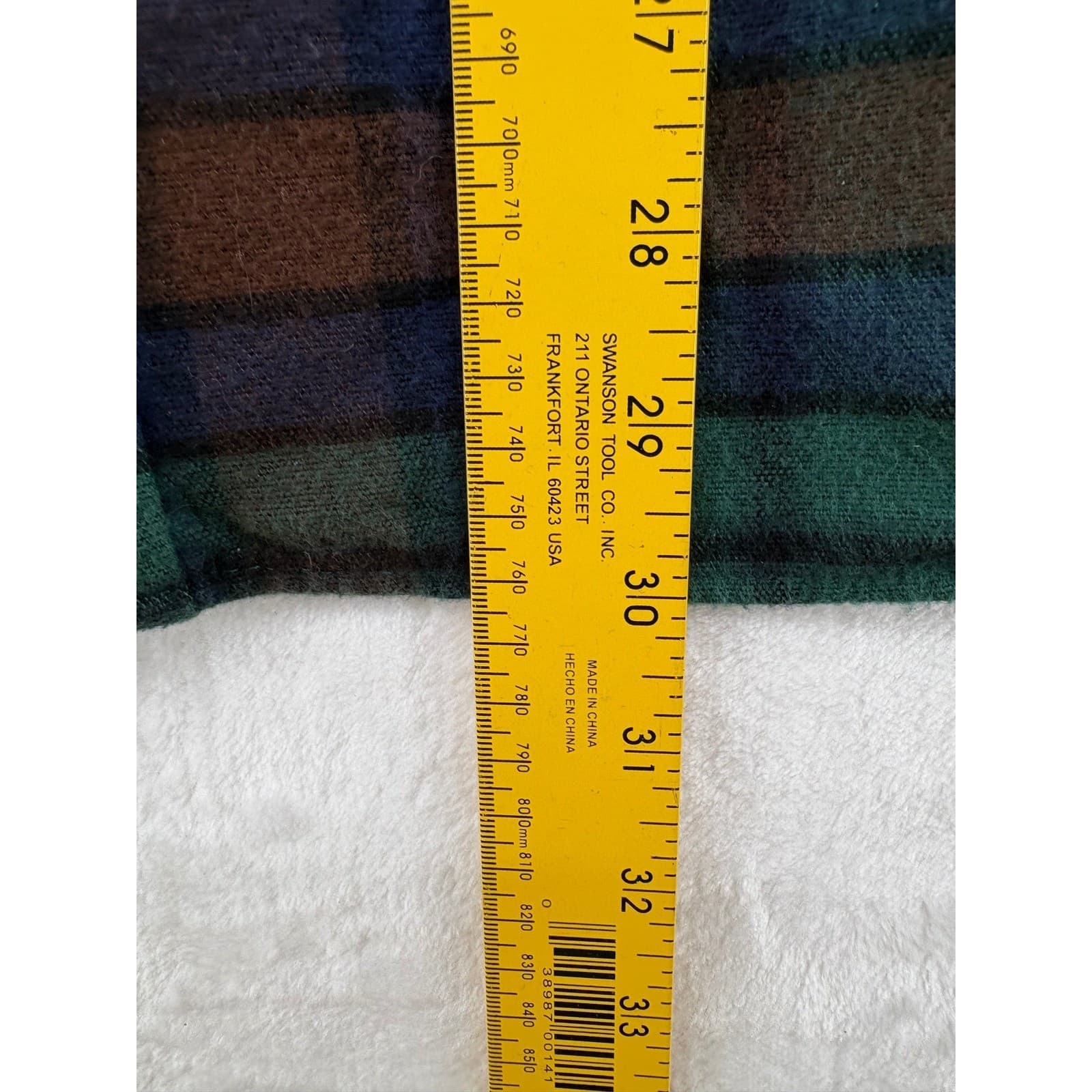L.L. Bean Flannel Shirt Mens M REG Button Up Green Blue Brown Plaid Traditional - Thumbnail 4