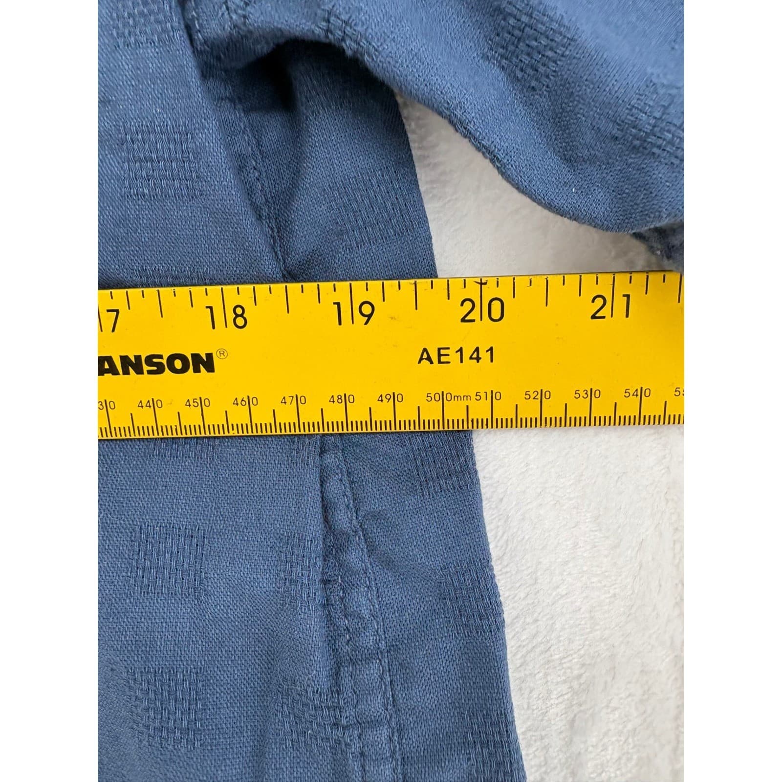 Mutual Weave Shirt Mens S Short Sleeve Button Down Blue Textured Camp Bundle 2 - Thumbnail 4