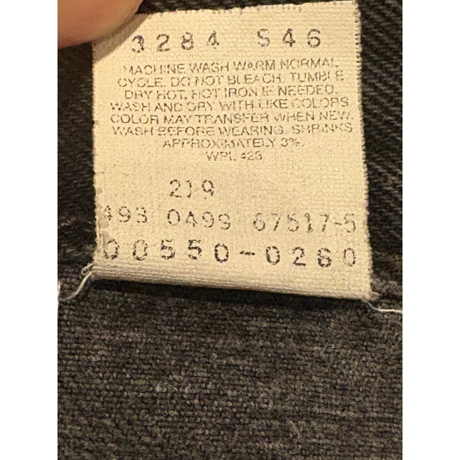Levi's 550 Jeans Mens 38x30 Black Wash Denim Relaxed Fit Vintage 1999 38 - Thumbnail 3