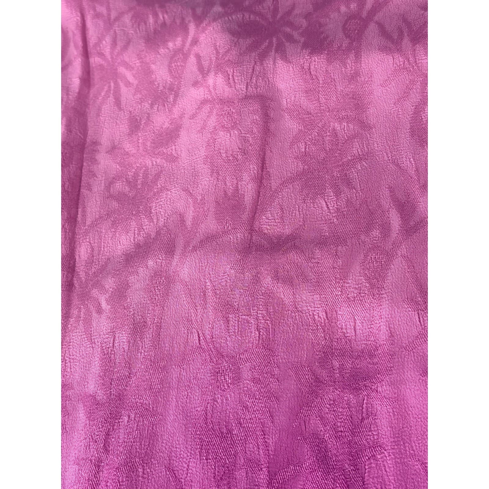 Chico's Pink Purple Ombre Floral Button Down 3/4 Sleeve Tunic Top Women's - Thumbnail 8