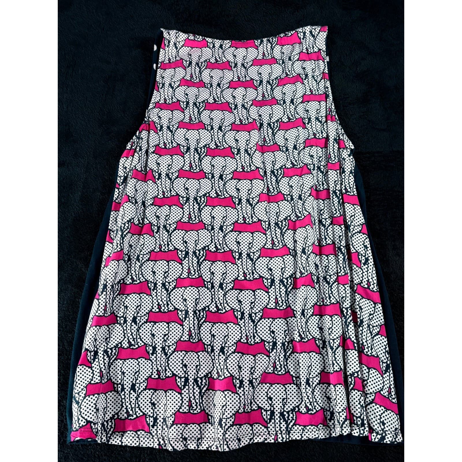 Crown & Ivy XL Sleeveless Tank Top Blue White Polka Dot Elephant Print - Thumbnail 6