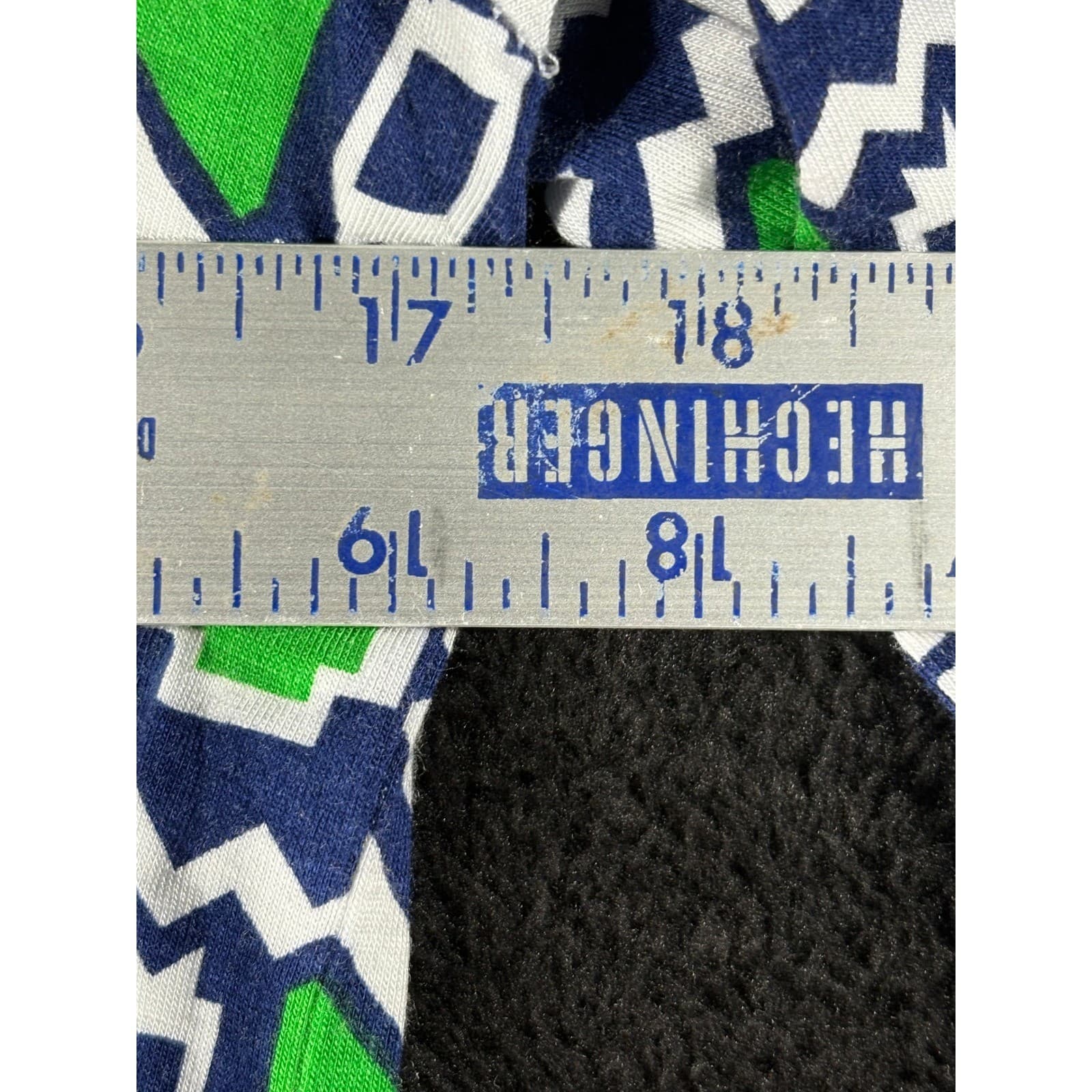 MacBeth Collection XS Green Blue White Geometric Hooded Dress - Thumbnail 3