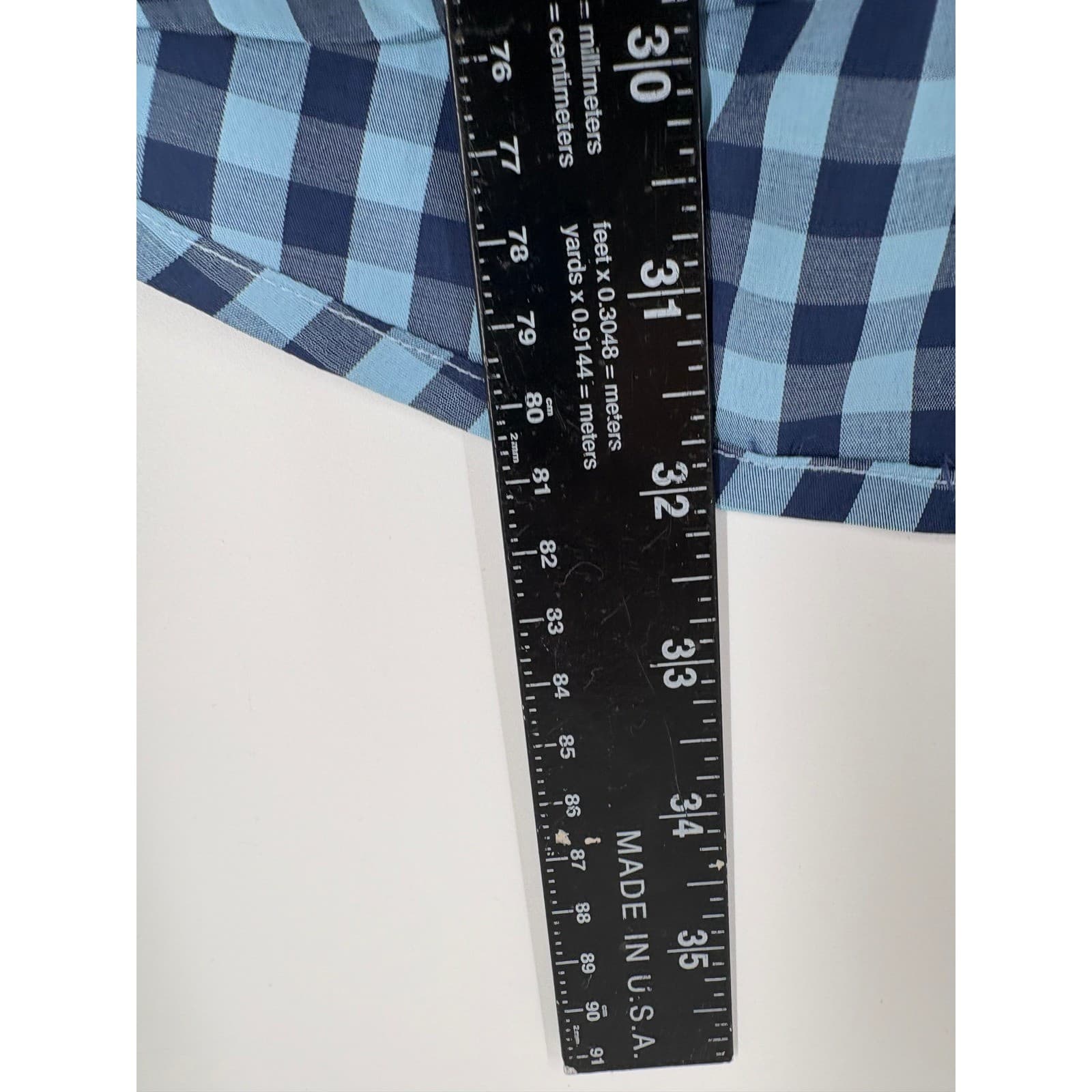 Bald Head Blues Mens XL Gingham Button Down Long Sleeve Shirt Red Golf Cart Logo - Thumbnail 2