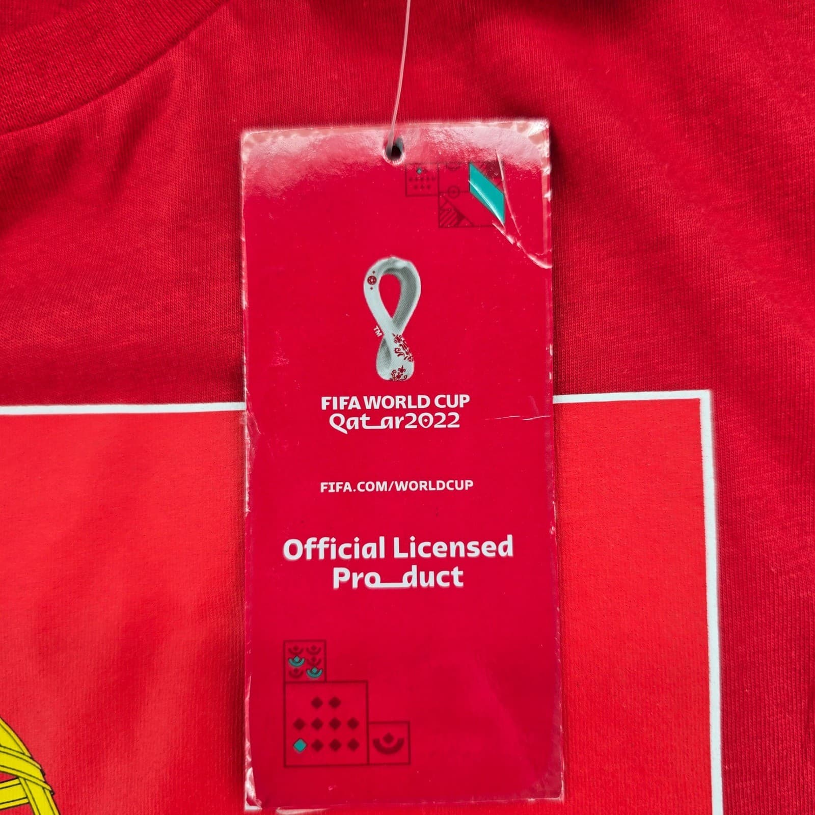 FIFA World Cup Qatar 2022 Mens XL T-Shirt Red Portugal Flag Soccer Outerstuff - Thumbnail 3