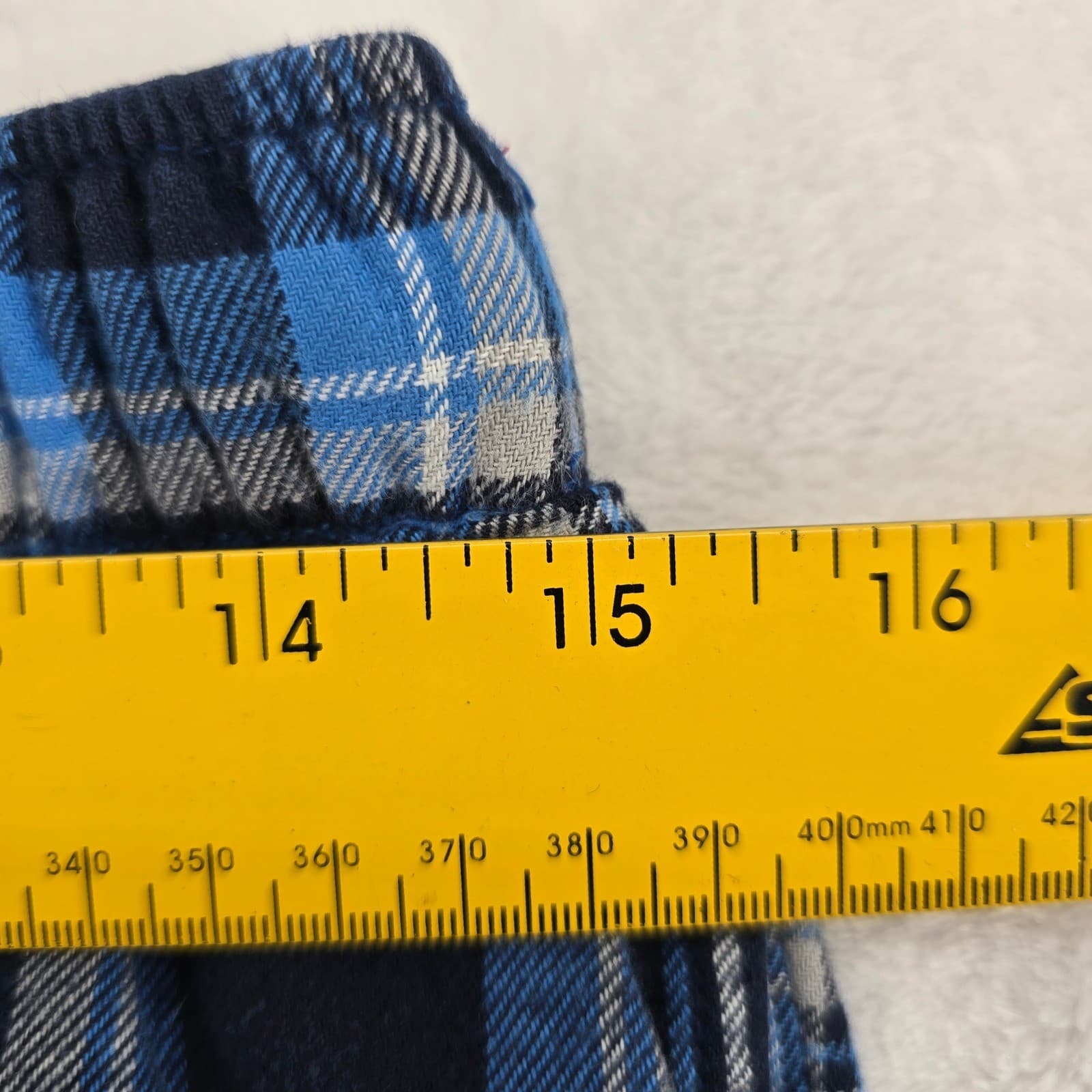 Lands' End Pajama Set Womens M Pajama Set Blue Plaid Flannel 100% Cotton M 38-40 - Thumbnail 10
