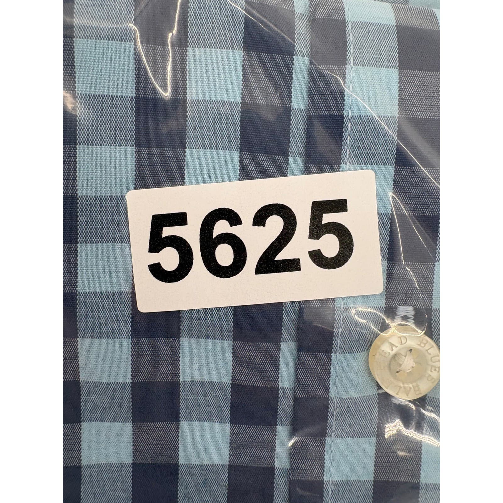 Bald Head Blues Mens XL Gingham Button Down Long Sleeve Shirt Red Golf Cart Logo - Thumbnail 9