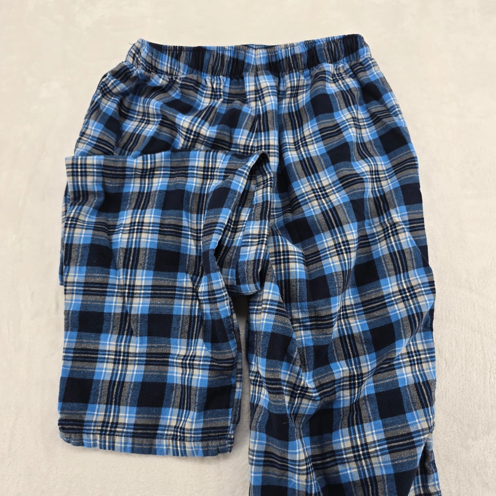 Lands' End Pajama Set Womens M Pajama Set Blue Plaid Flannel 100% Cotton M 38-40 - Thumbnail 12