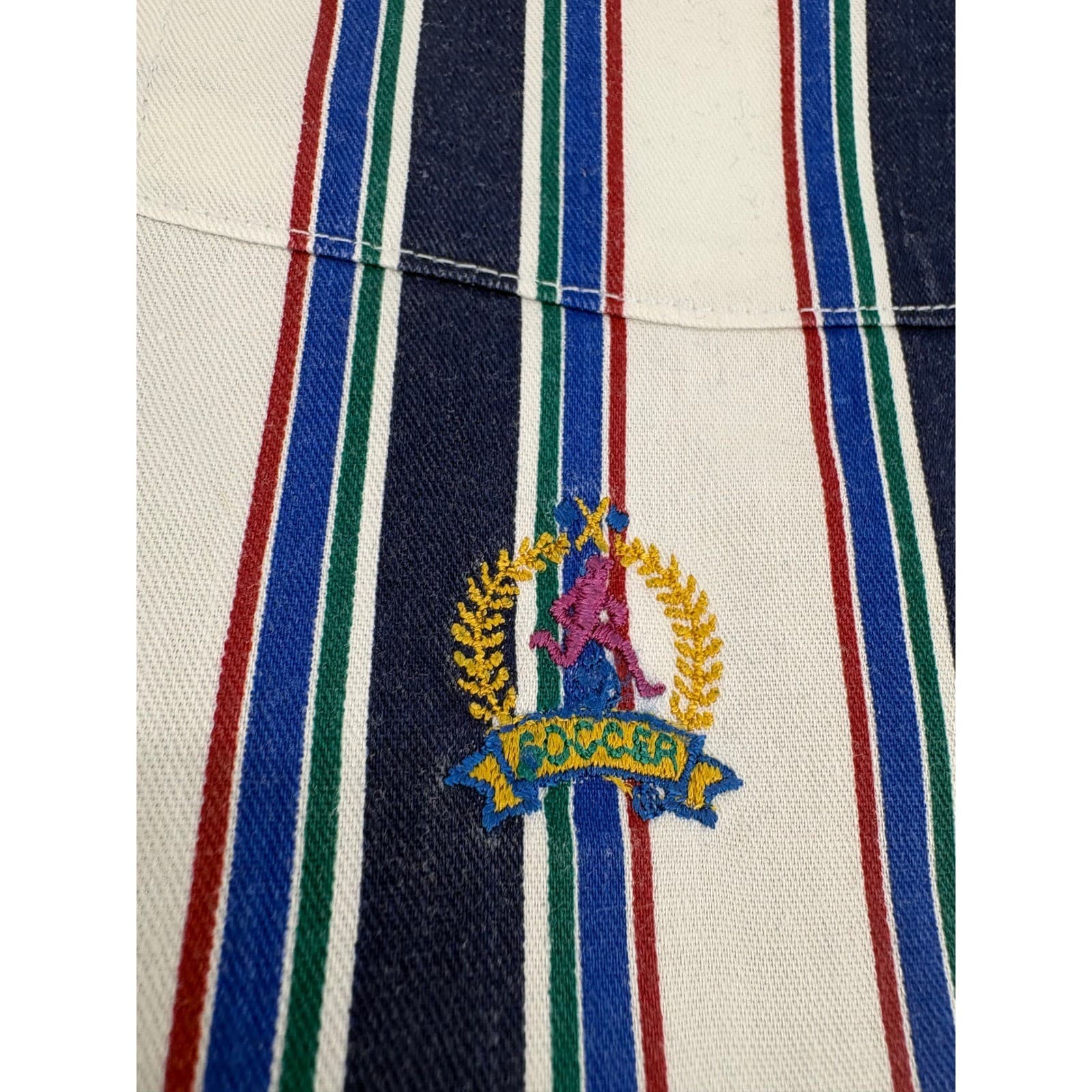 McIntosh & Seymour World Soccer Gear Rugby Men's Striped Button Shirt Size M - Thumbnail 3