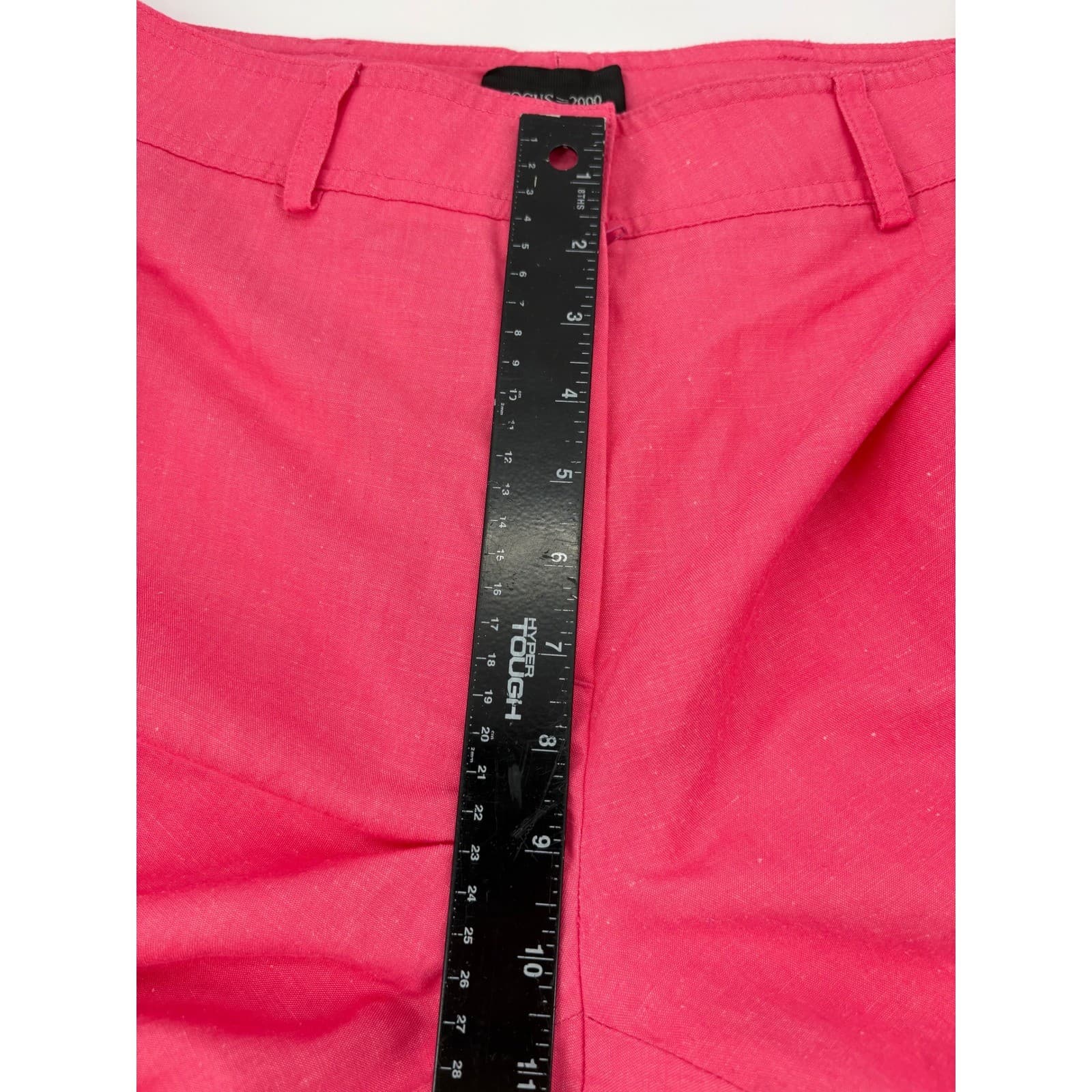 Focus 2000 Women's Pink Linen Blend Cropped Pants Size 10 - Thumbnail 6