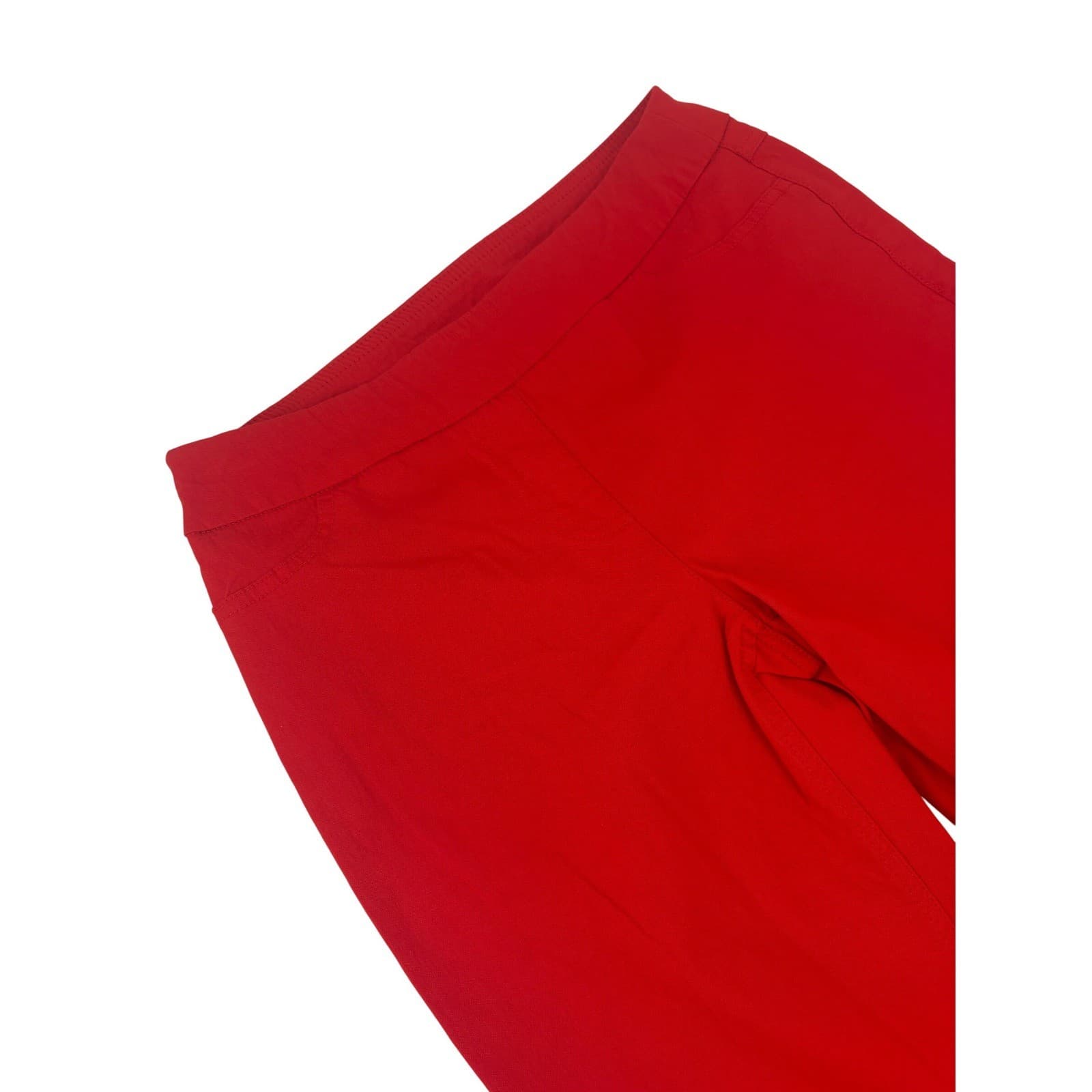 Slim-Sation by Multiples Red Cropped Wide Leg Pants Women's Size 6