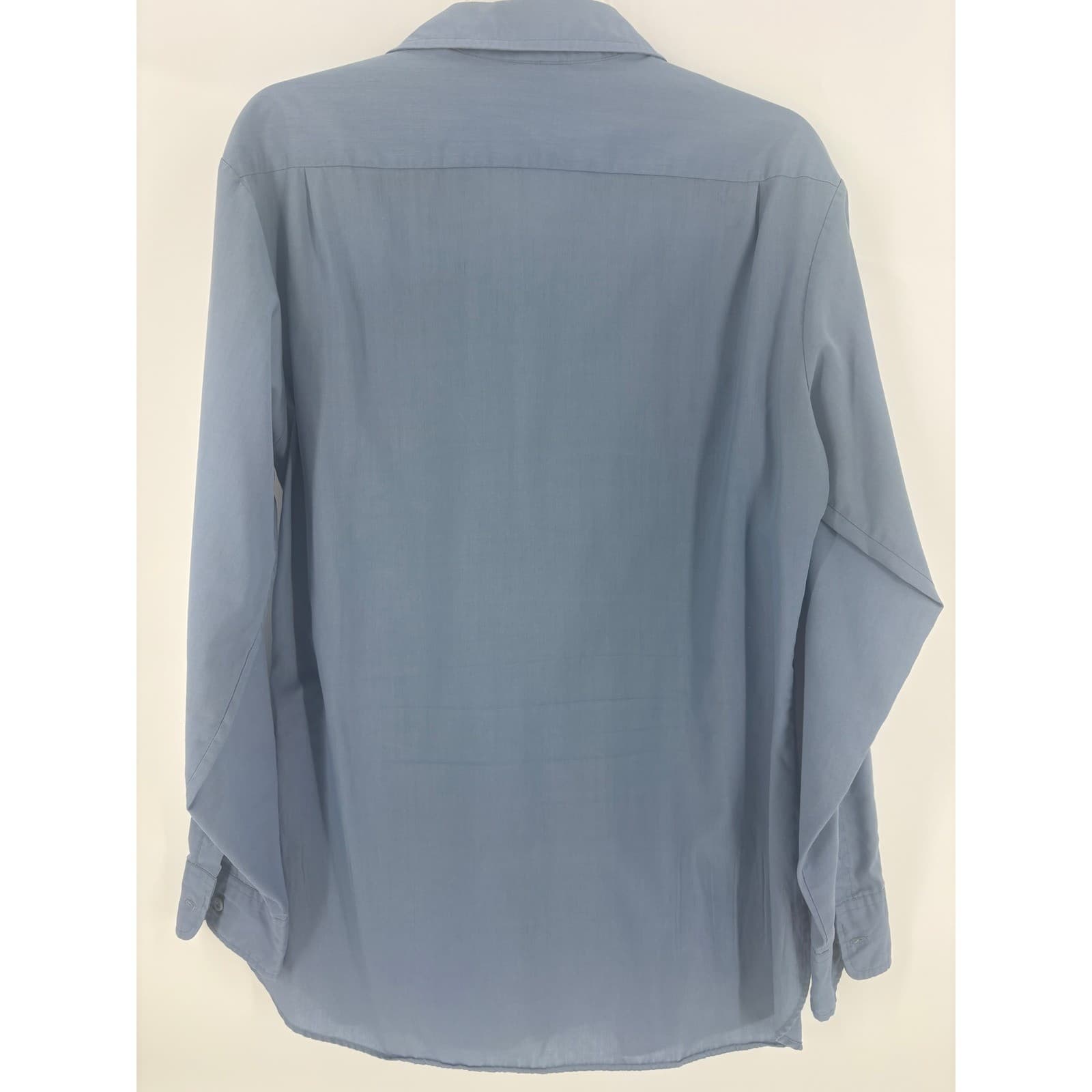 Men's Levi's Blue Long Sleeve Pocket Zip Casual Button Up Shirt Size XL - Thumbnail 2