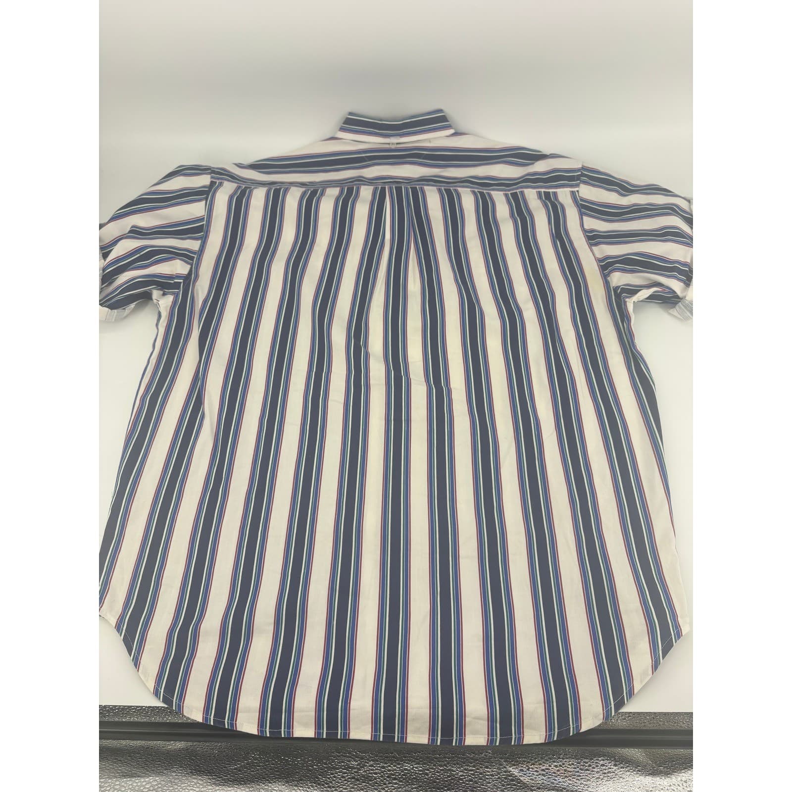 McIntosh & Seymour World Soccer Gear Rugby Men's Striped Button Shirt Size M - Thumbnail 4
