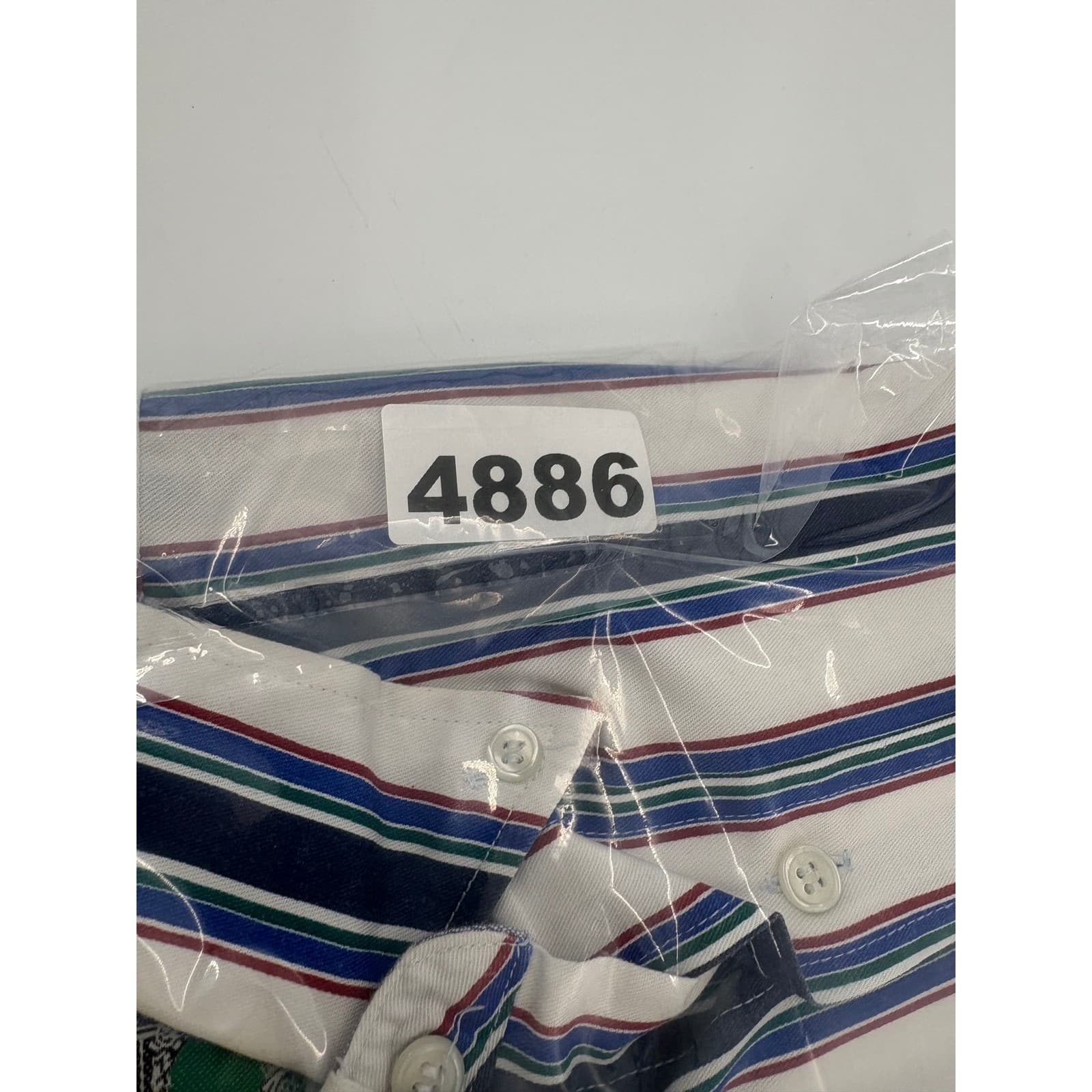 McIntosh & Seymour World Soccer Gear Rugby Men's Striped Button Shirt Size M - Thumbnail 6