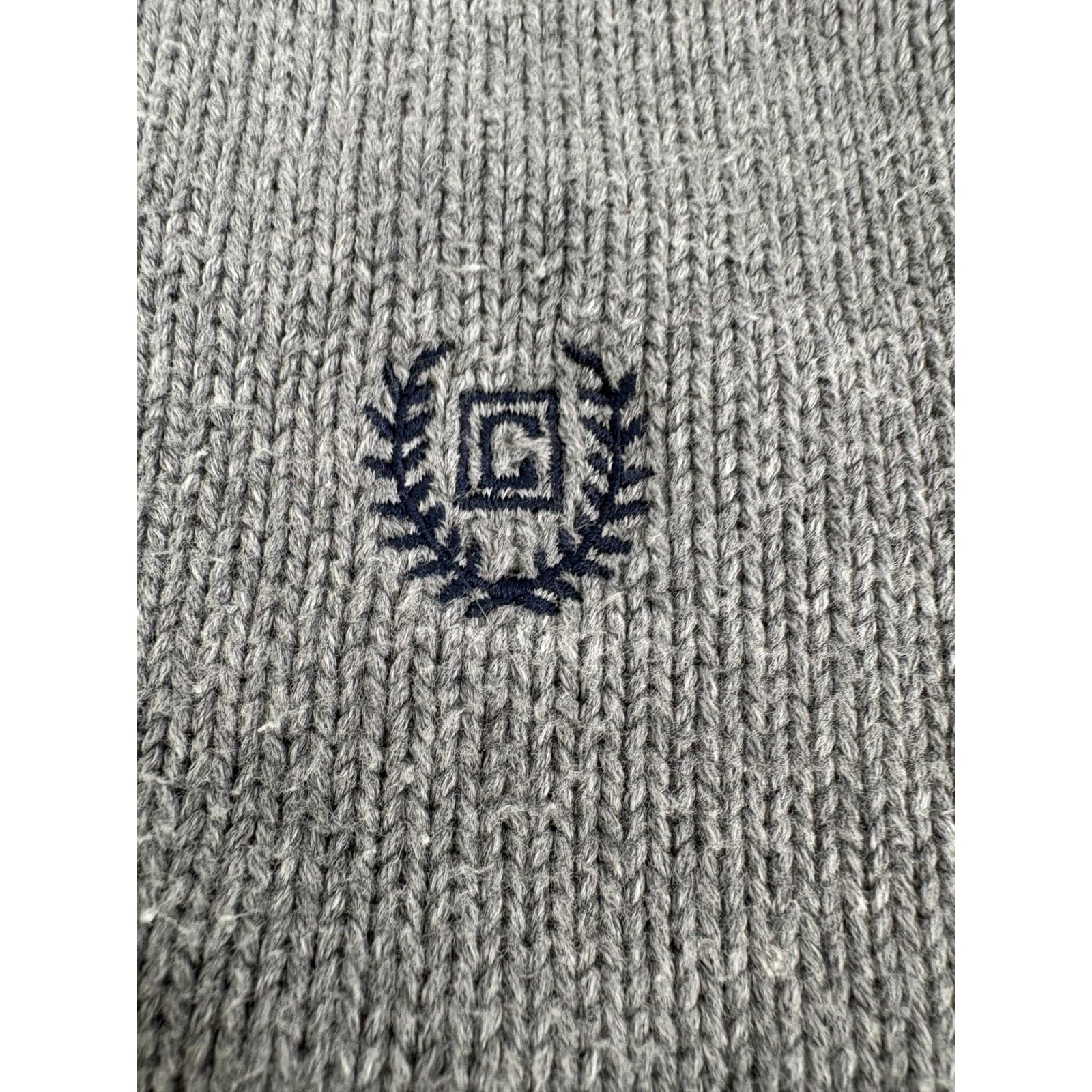 Chaps Men's Gray Crewneck Sweater Embroidered Logo Size XL Casual Pullover - Thumbnail 3