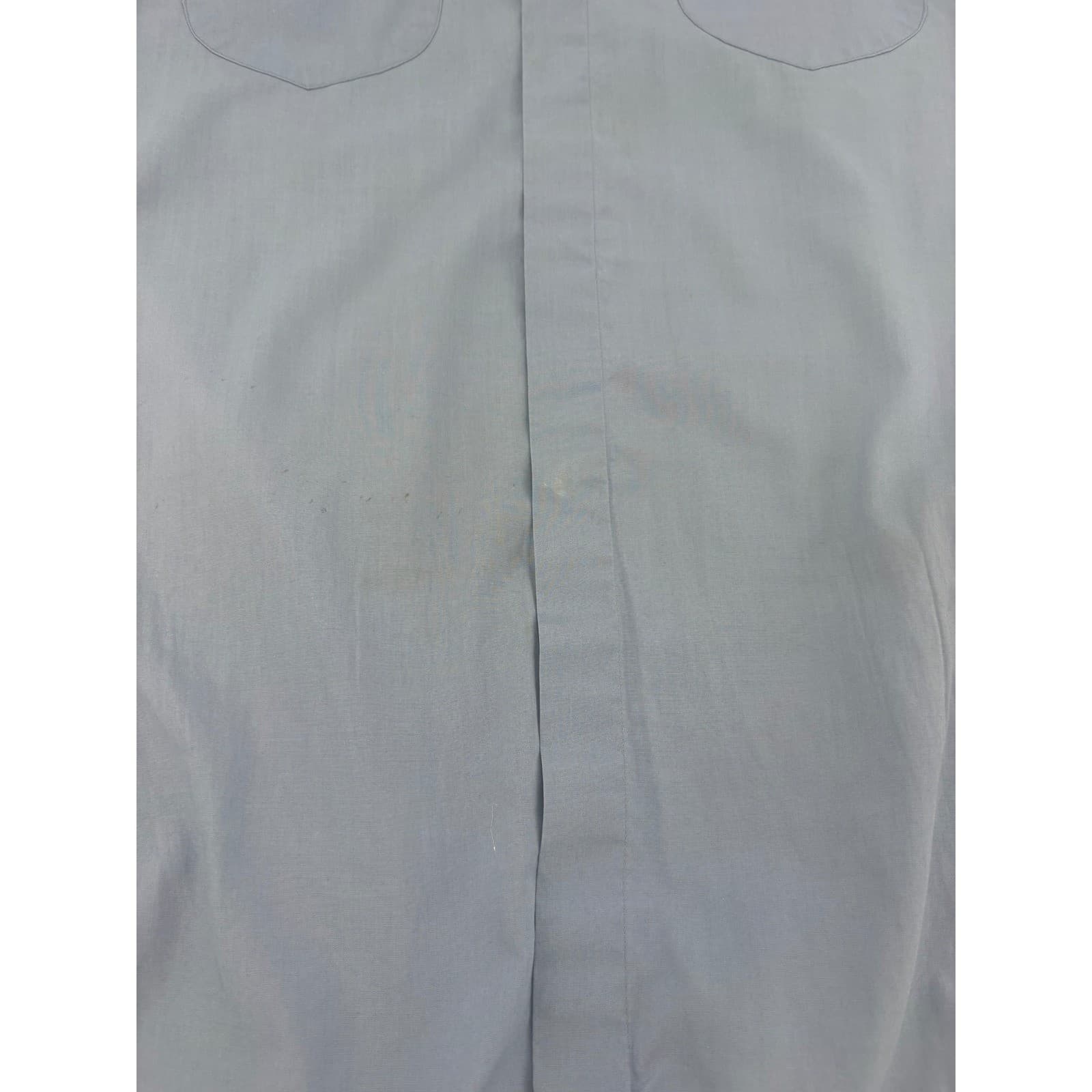 Men's Levi's Blue Long Sleeve Pocket Zip Casual Button Up Shirt Size XL - Thumbnail 6