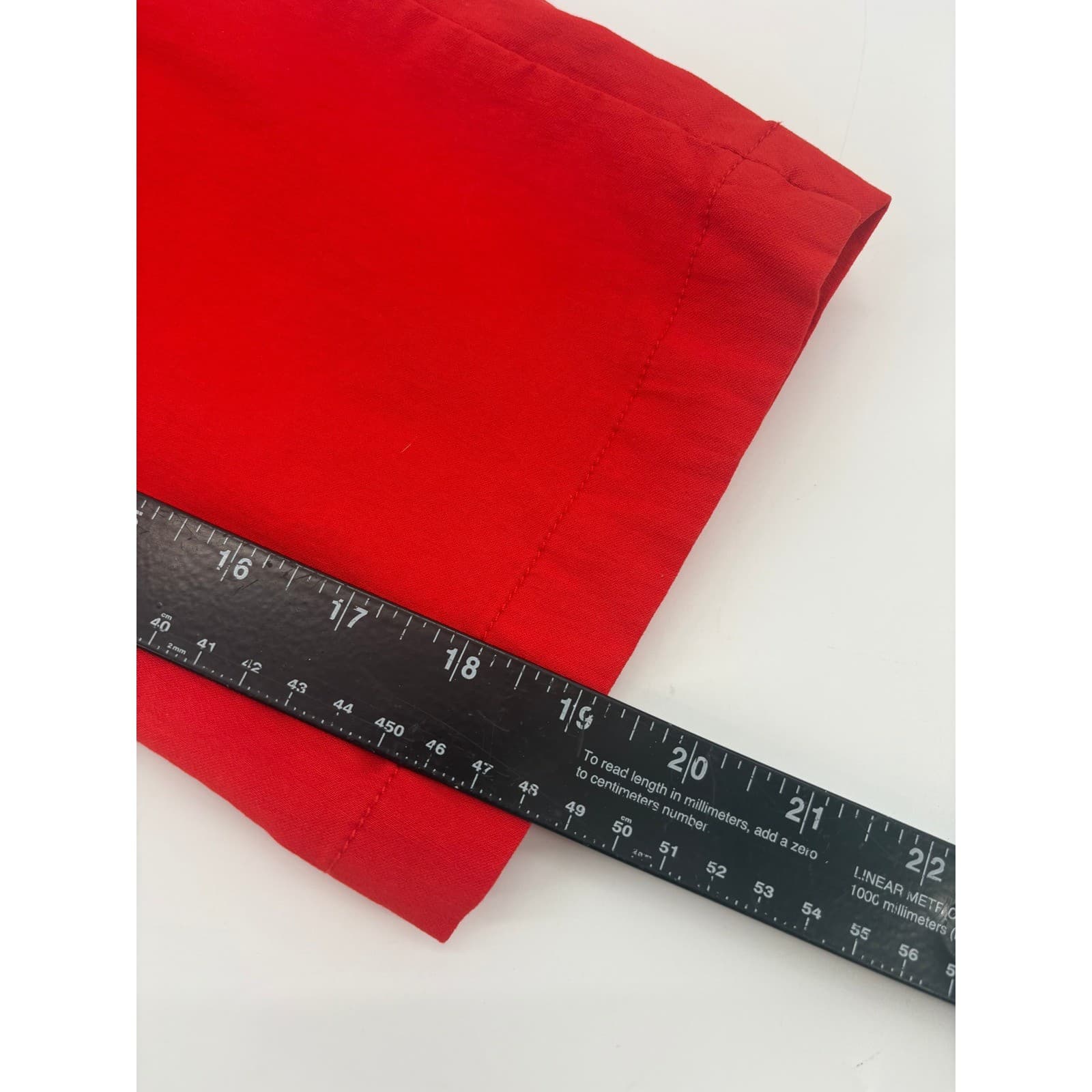 Slim-Sation by Multiples Red Cropped Wide Leg Pants Women's Size 6 - Thumbnail 6
