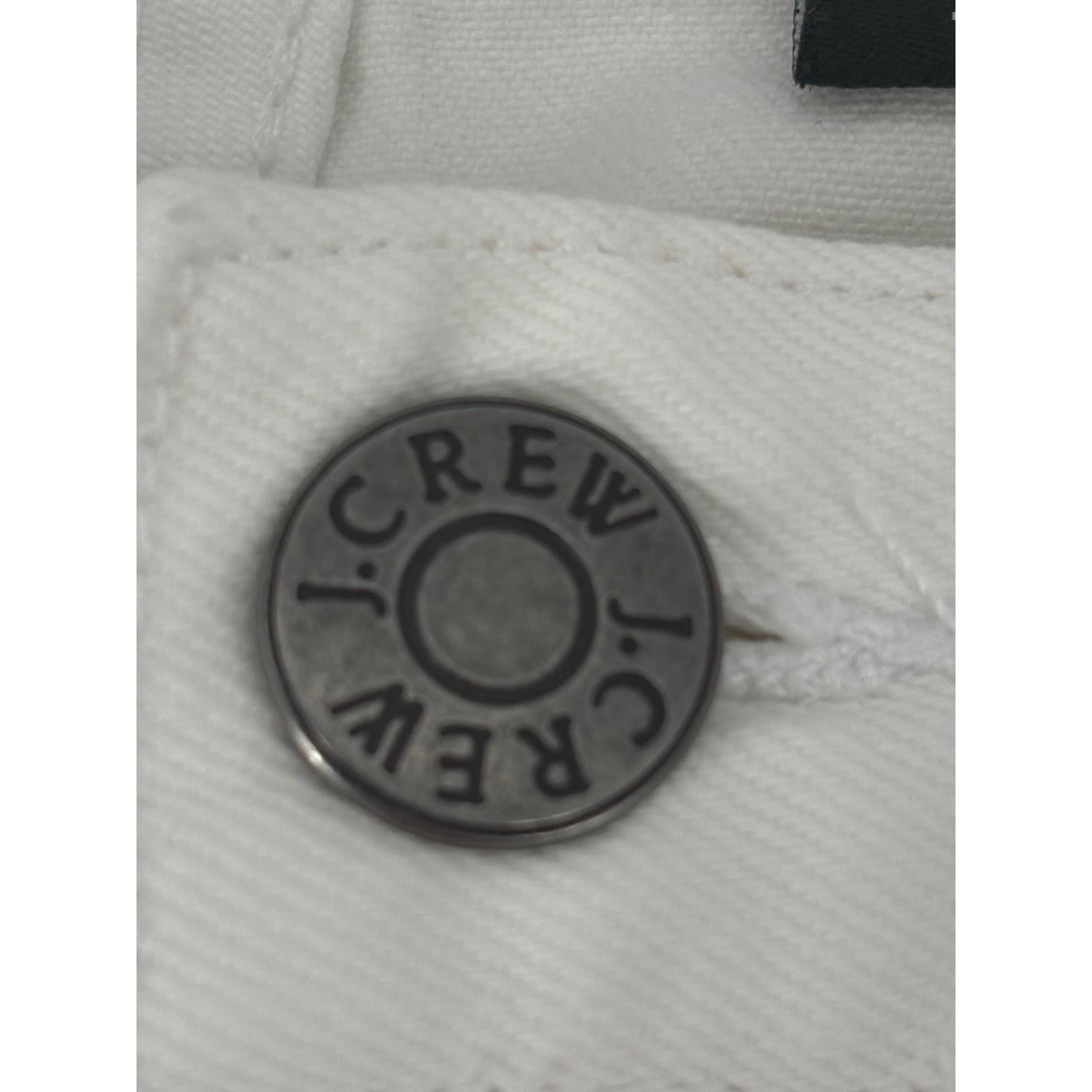 J. Crew White Stretch Denim Jeans Embellished Kiss Back Pocket Women 27R - Thumbnail 8