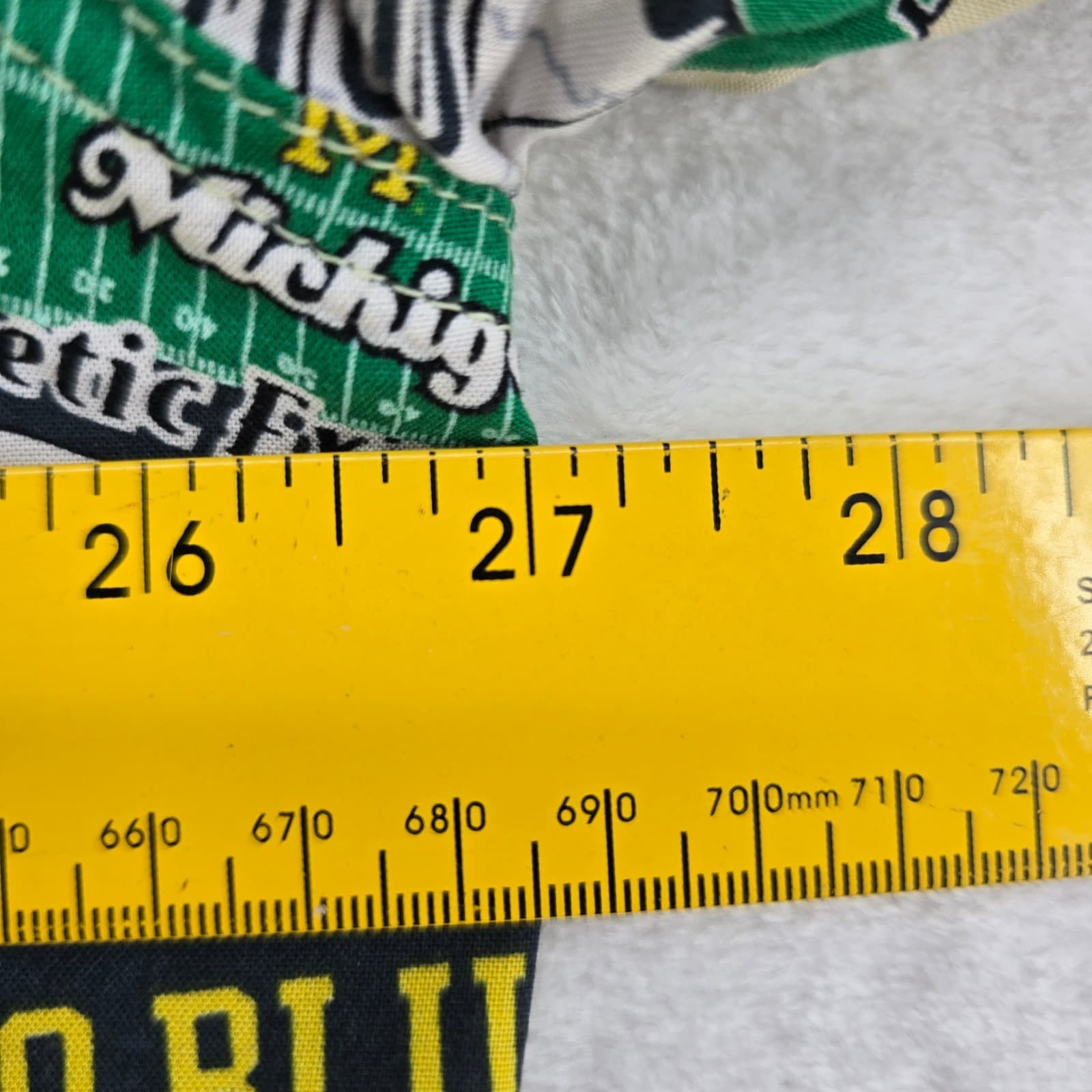 Lee Sport Button Up Mens 2XL Button Up Beige Michigan Wolverines All Over Print - Thumbnail 4