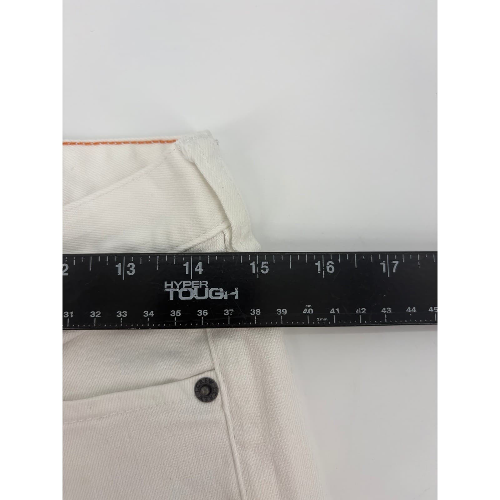 J. Crew White Stretch Denim Jeans Embellished Kiss Back Pocket Women 27R - Thumbnail 4
