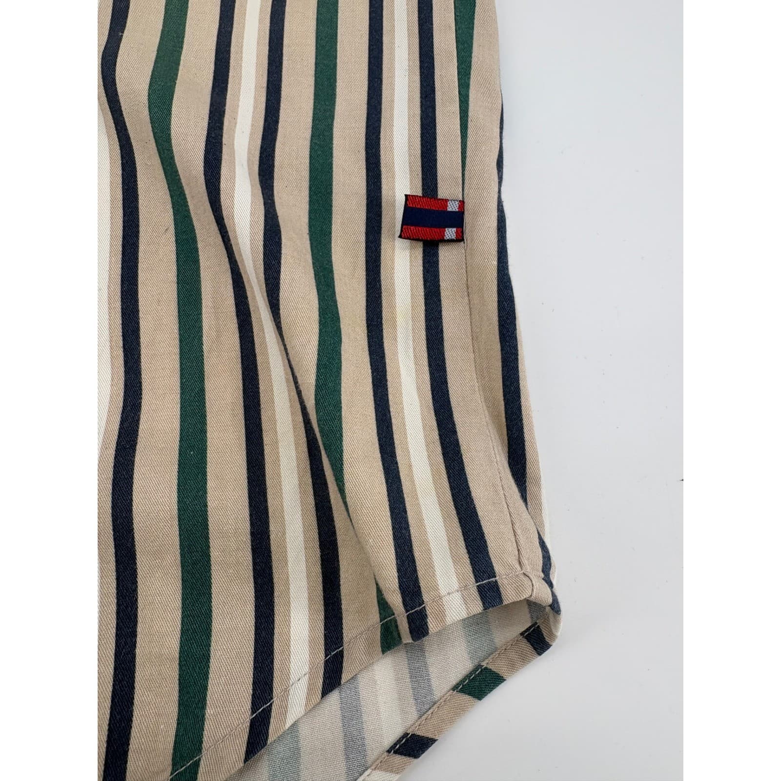 Bugle Boy Classics Mens Striped Short Sleeve Button Down Shirt Size M Cotton - Thumbnail 5