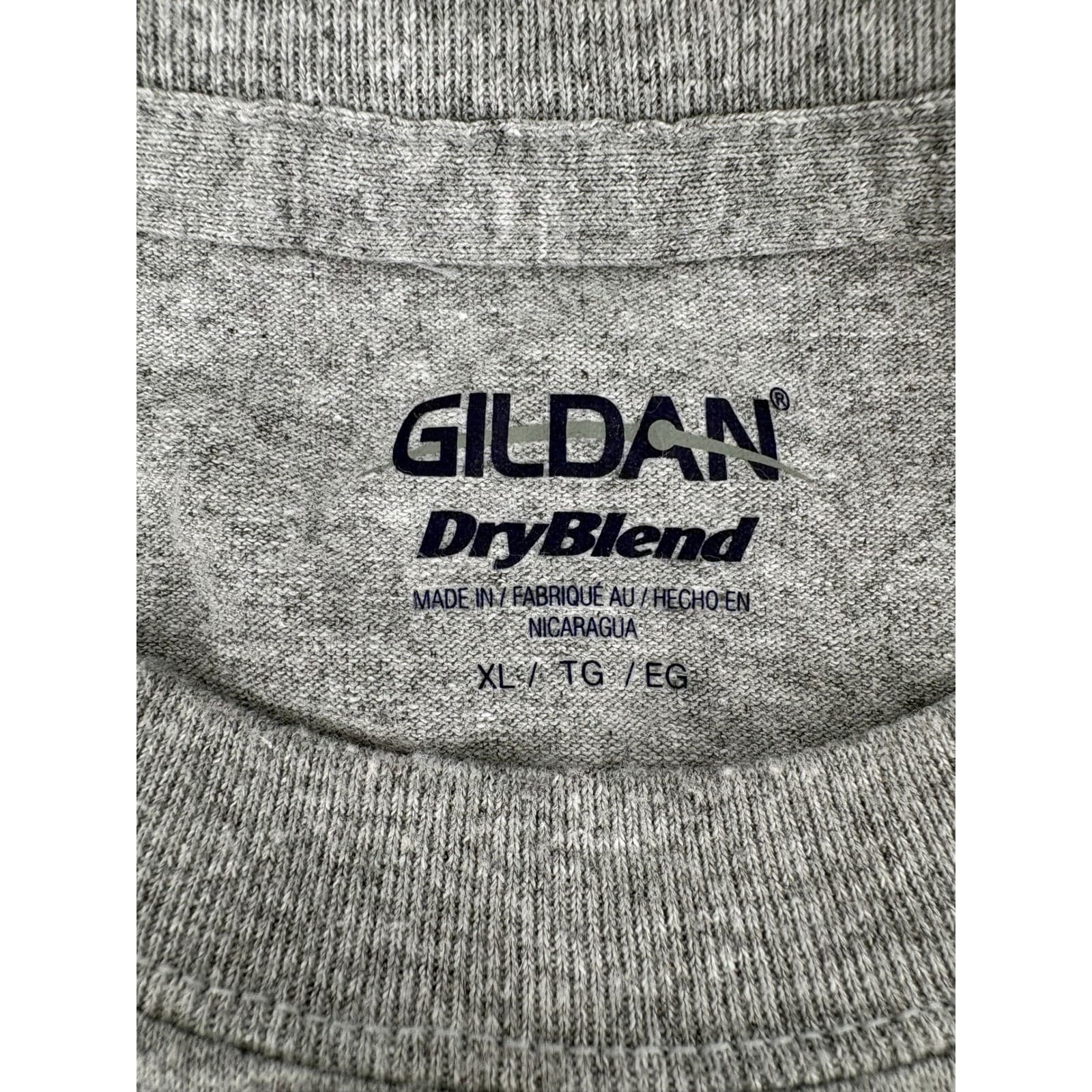 Gildan T-Shirt Mens XL Tee Gray Property of Roseland Chicago Illinois DryBlend - Thumbnail 2