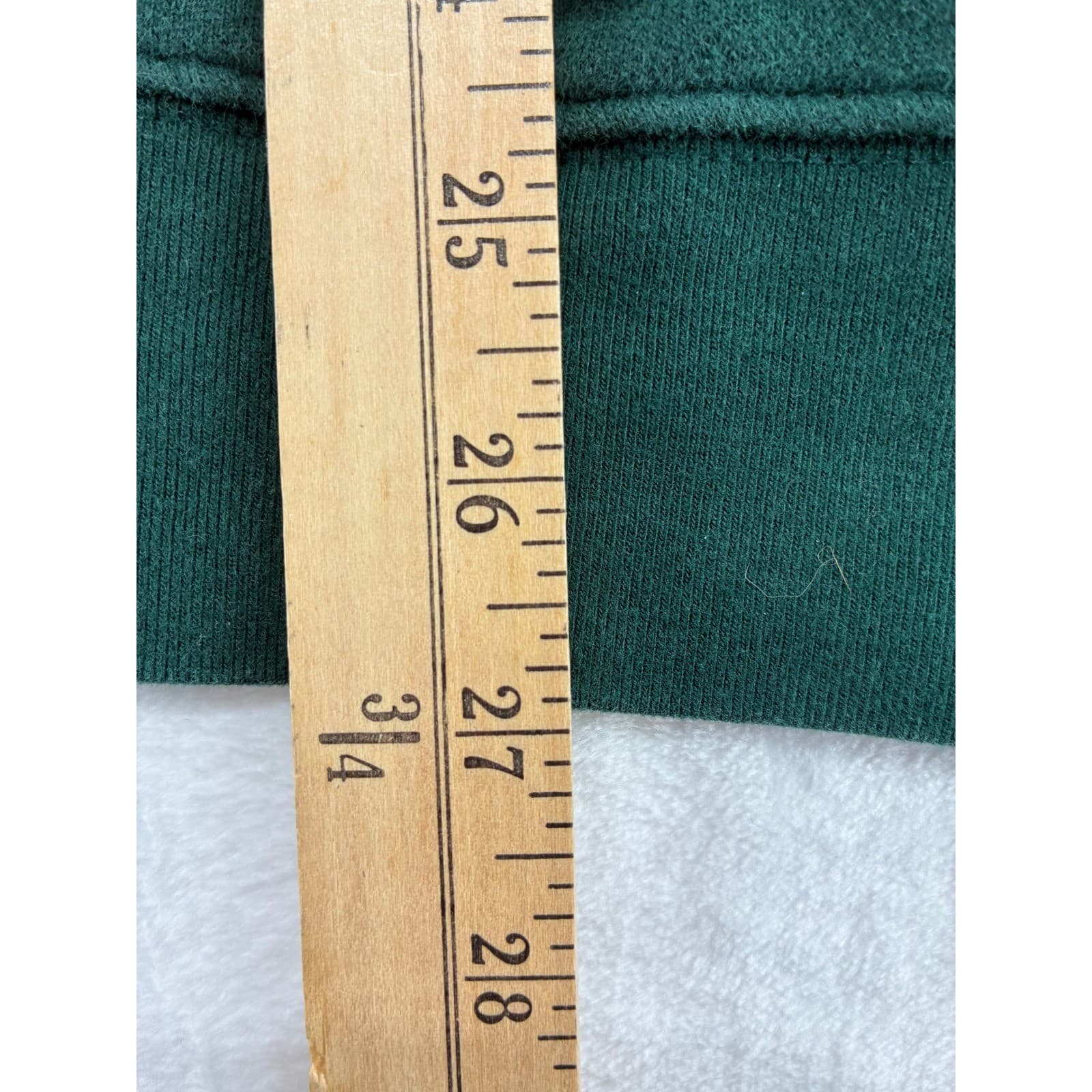 Lands' End Sweatshirt Mens 38-40 Medium Crewneck Green Long Sleeve Cotton Blend - Thumbnail 2