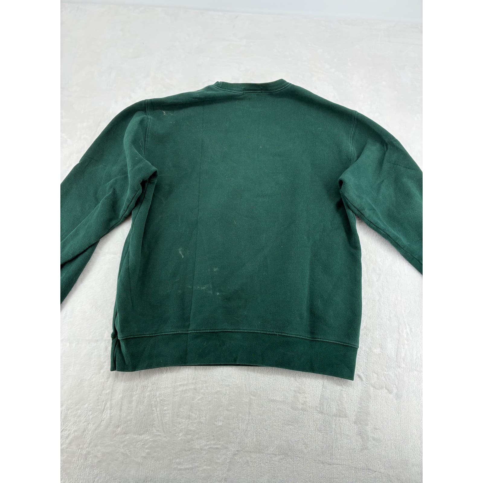 Lands' End Sweatshirt Mens 38-40 Medium Crewneck Green Long Sleeve Cotton Blend - Thumbnail 6