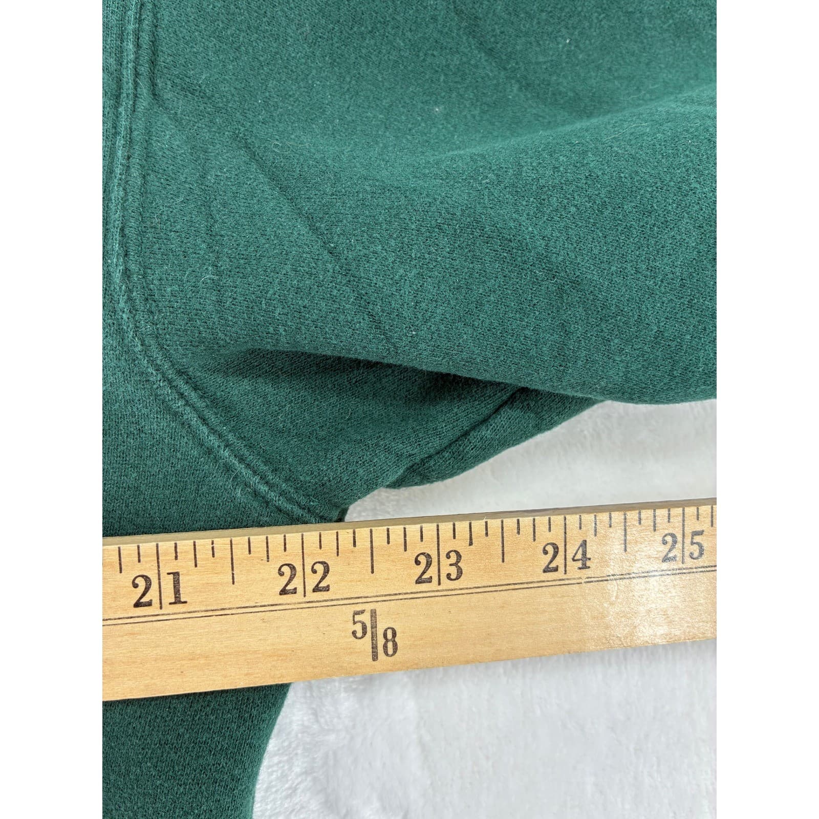 Lands' End Sweatshirt Mens 38-40 Medium Crewneck Green Long Sleeve Cotton Blend - Thumbnail 3