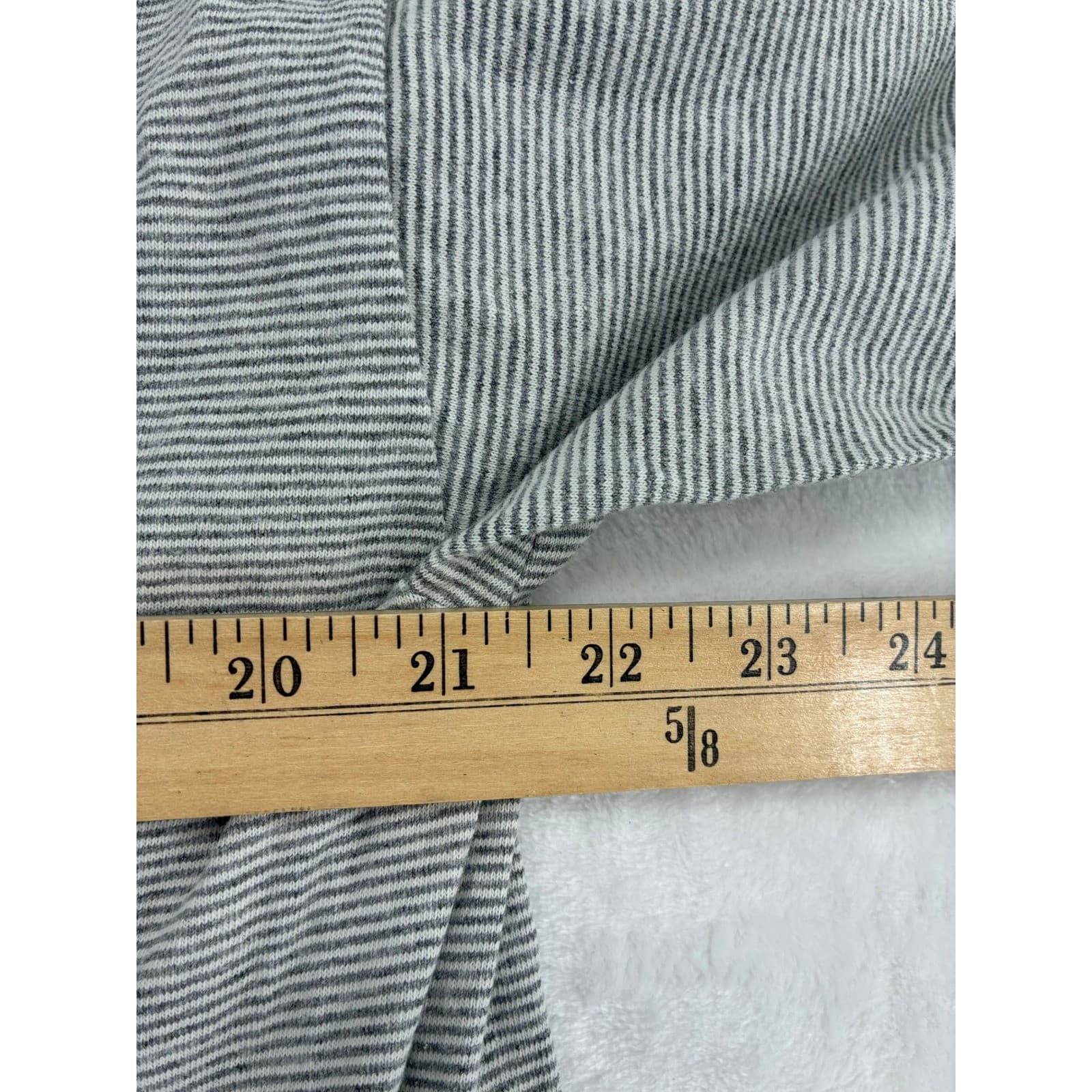 Kingstree Classic T-Shirt Womens XL Tee Gray Striped Beach Ball Classic - Thumbnail 4