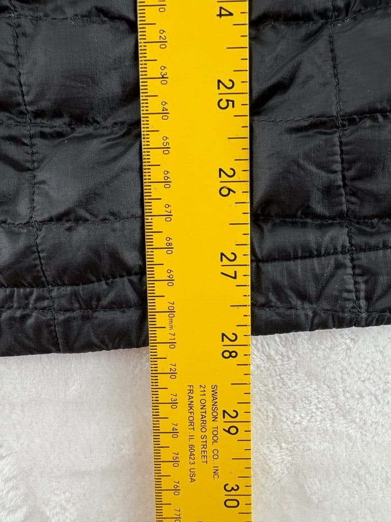 The North Face Mens L ThermoBall Hybrid Jacket Black Full Zip Insulated Quilted - Thumbnail 6