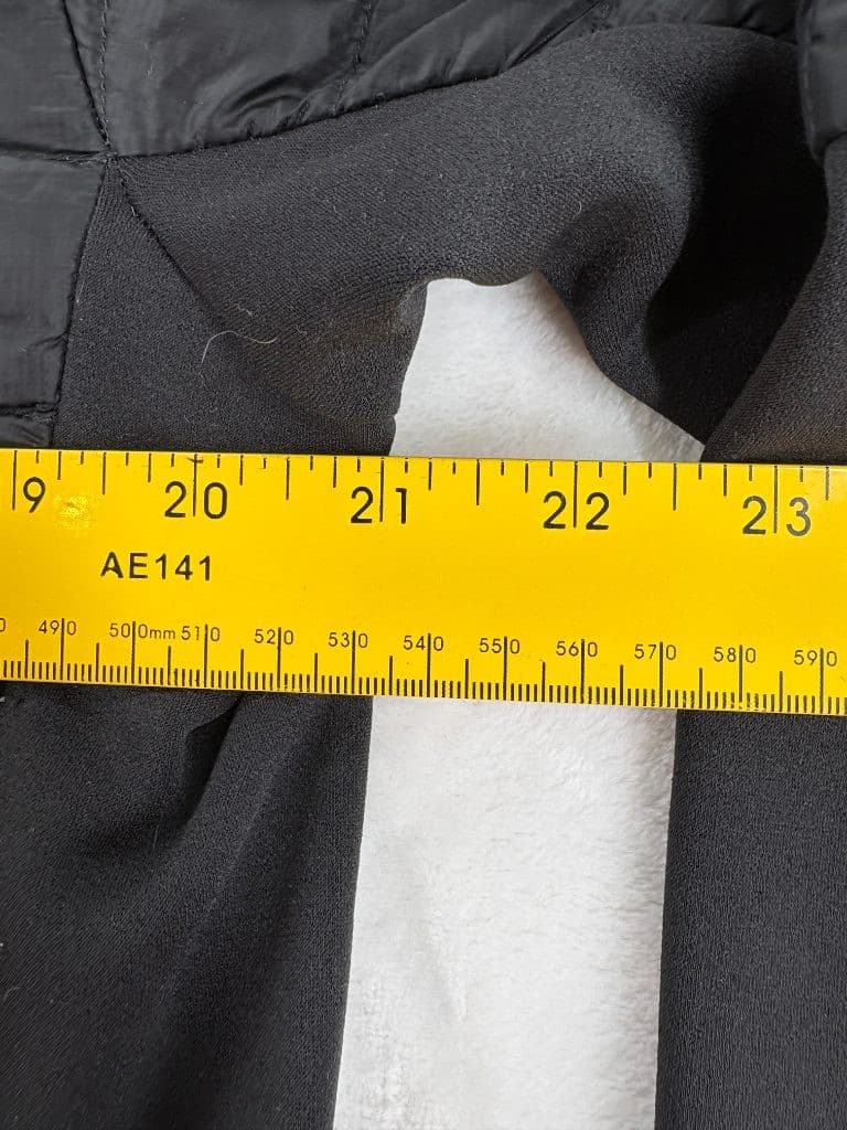 The North Face Mens L ThermoBall Hybrid Jacket Black Full Zip Insulated Quilted - Thumbnail 8