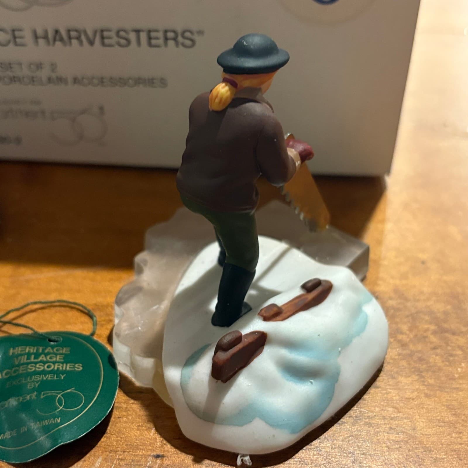 Department 56 Blue Star Ice Harvesters OS Figurine Multicolor Heritage Village - Thumbnail 5