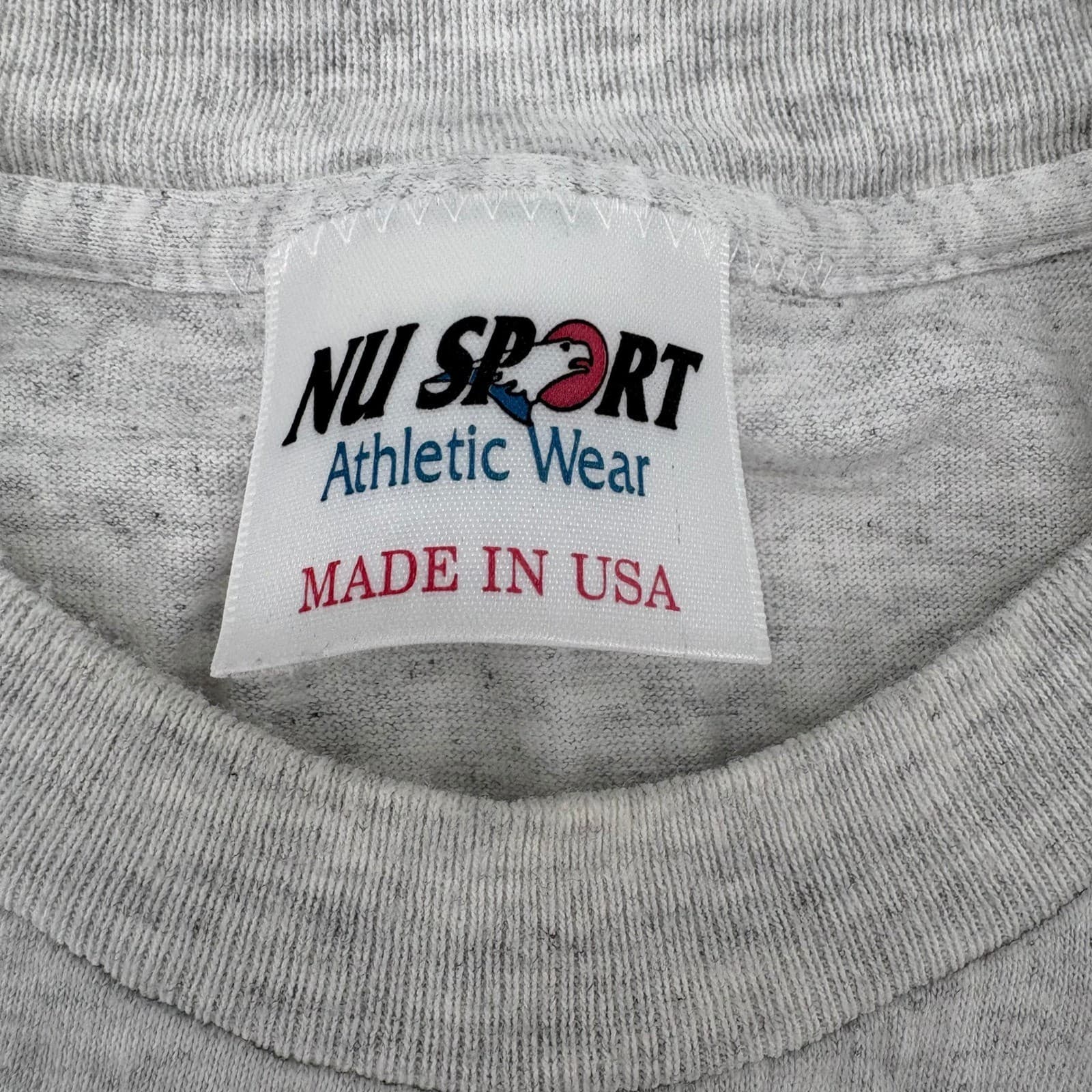 Nu Sport T-Shirt Mens Large Tee Gray Georgia Southern Vintage Made in USA - Thumbnail 2