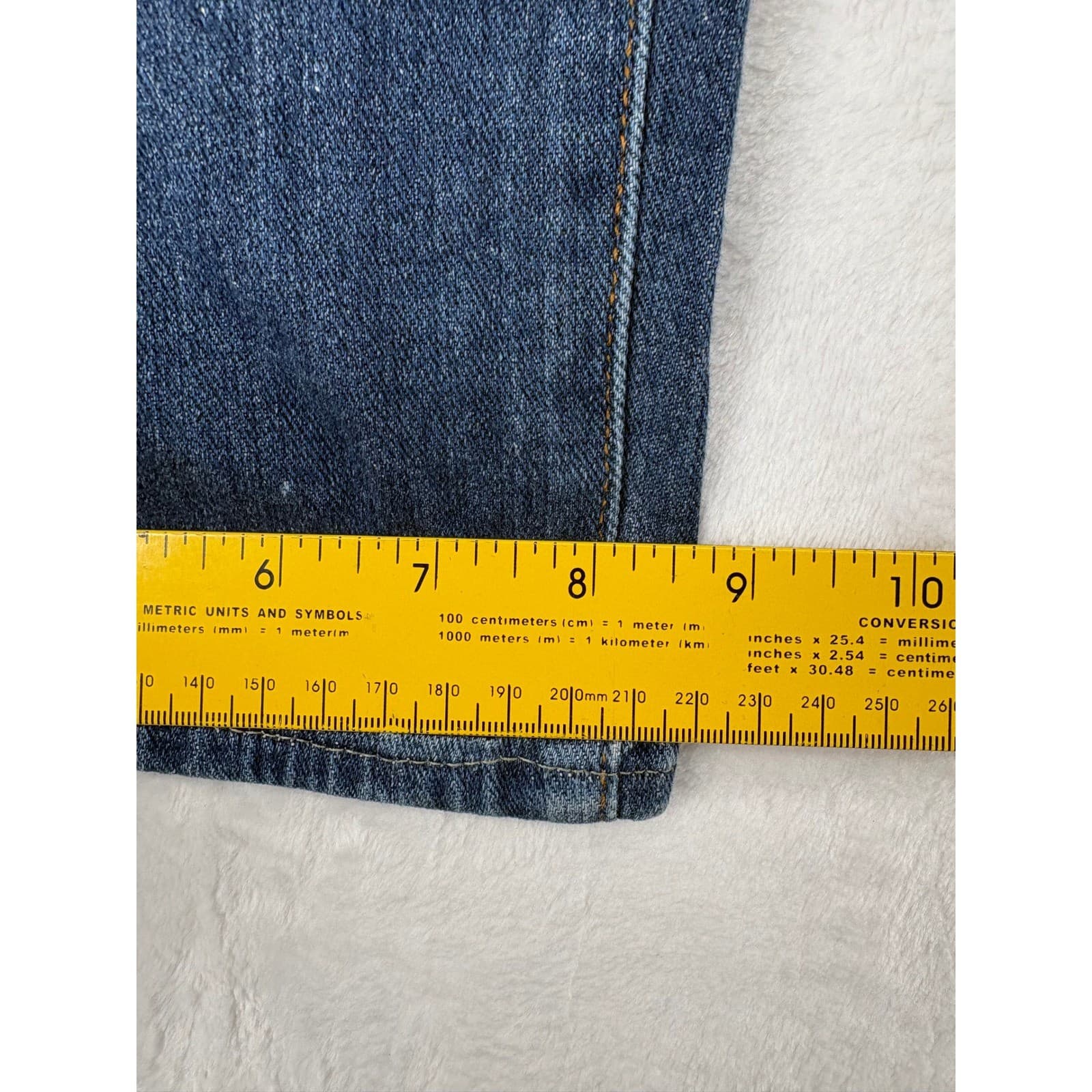 Agave Gringo Jeans Mens 38 Classic Straight Blue Denim Made in USA - Thumbnail 8