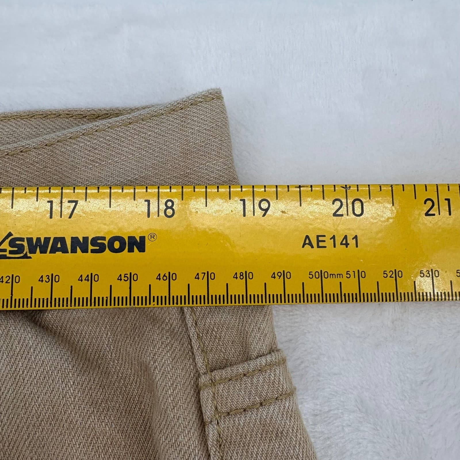 Akdmks Jeanius Society Jeans Mens 38 Jeans Tan Lot 0100964 Straight Leg Denim - Thumbnail 6