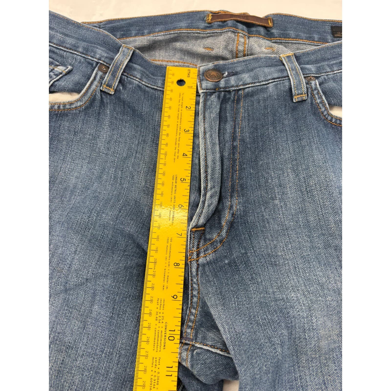 Agave Gringo Jeans Mens 38 Classic Straight Blue Denim Made in USA - Thumbnail 6