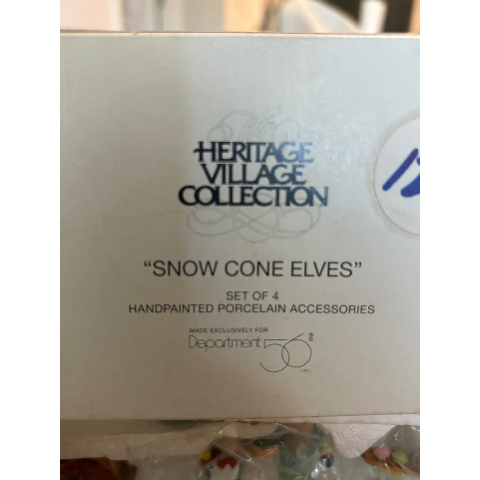 Department 56 Snow Cone Elves OS Village Accessories Multicolor 5637-5 Set of 4 - Thumbnail 2