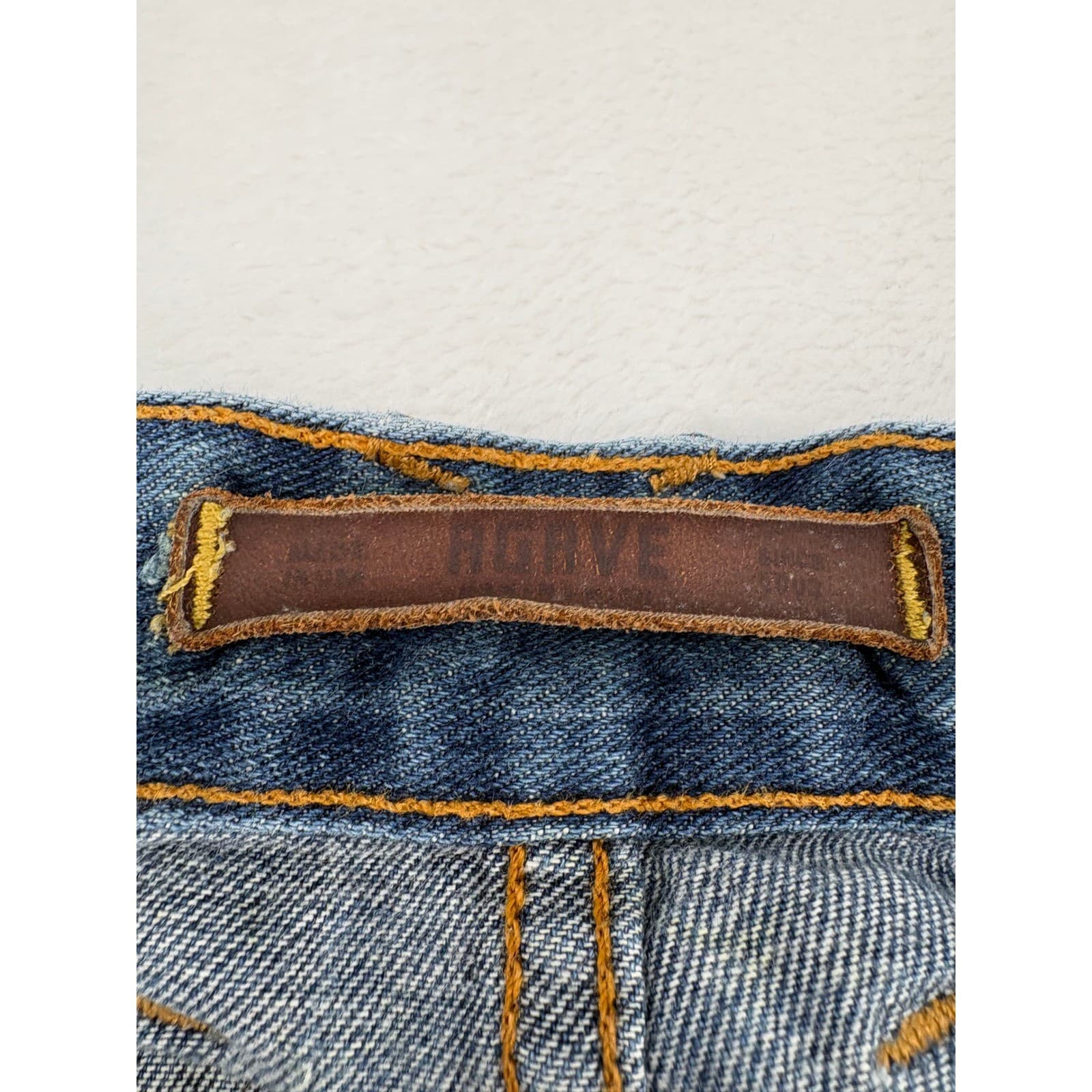 Agave Gringo Jeans Mens 38 Classic Straight Blue Denim Made in USA - Thumbnail 2