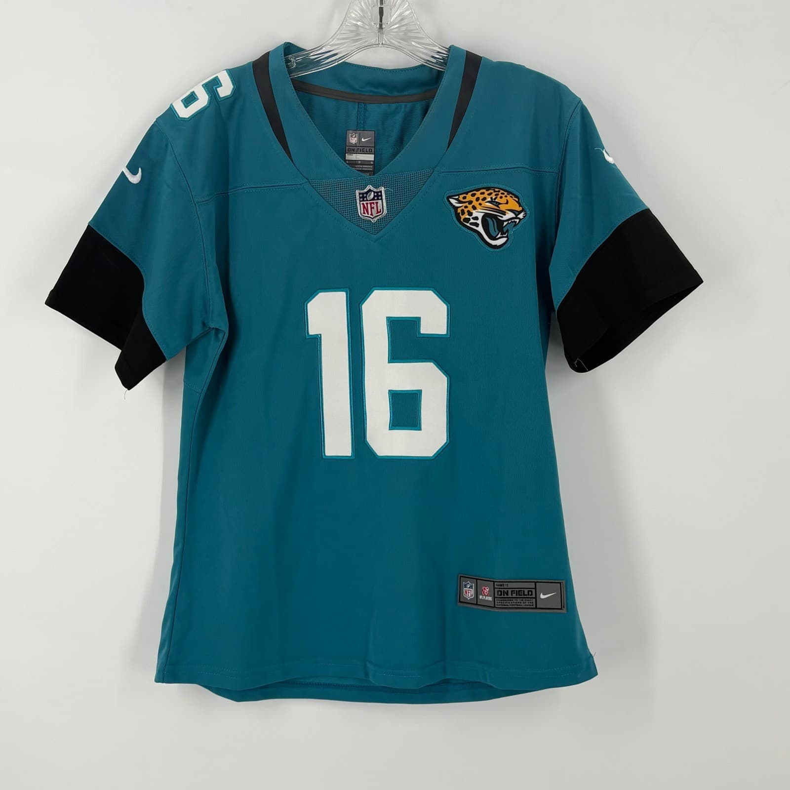 Jacksonville Jaguars NFL Nike On Field Lawrence 16 Jersey Womens Large Teal - Thumbnail 2