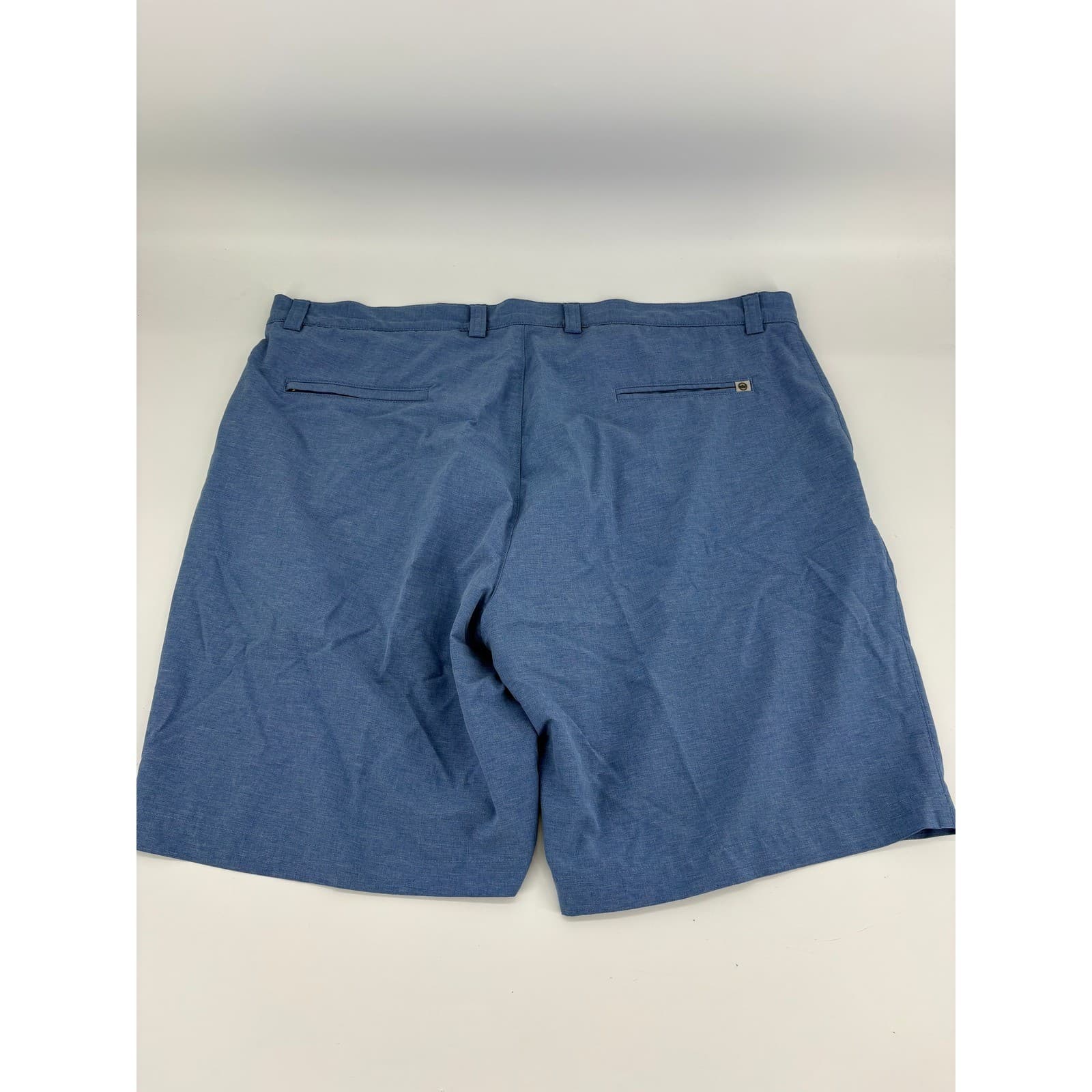 Peter Millar Men's Size 40 Blue Textured Golf Shorts Polyester Spandex - Thumbnail 5