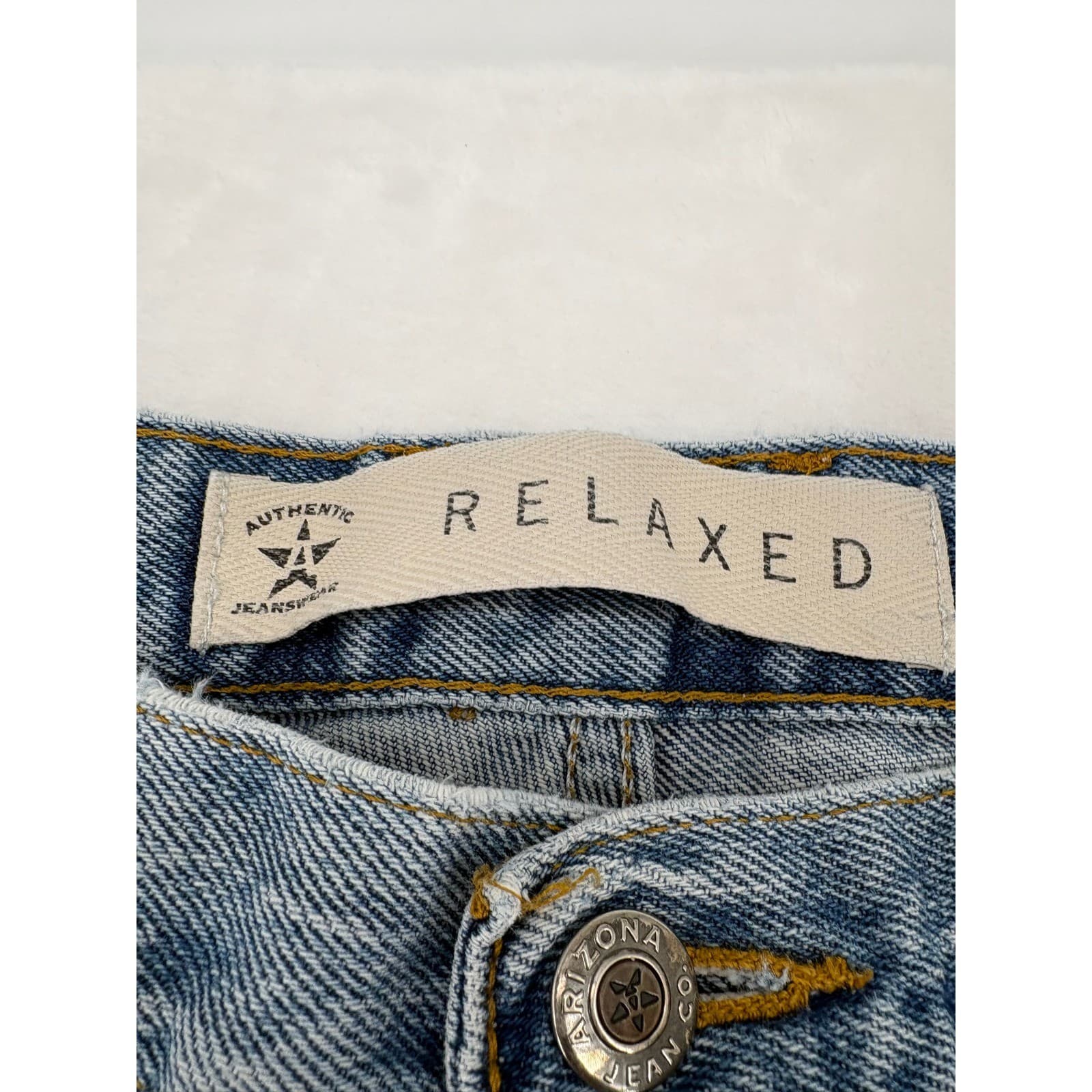 Arizona Jean Co Relaxed Fit Mens 32x30 Blue Jeans Premium Denim Medium Wash - Thumbnail 2