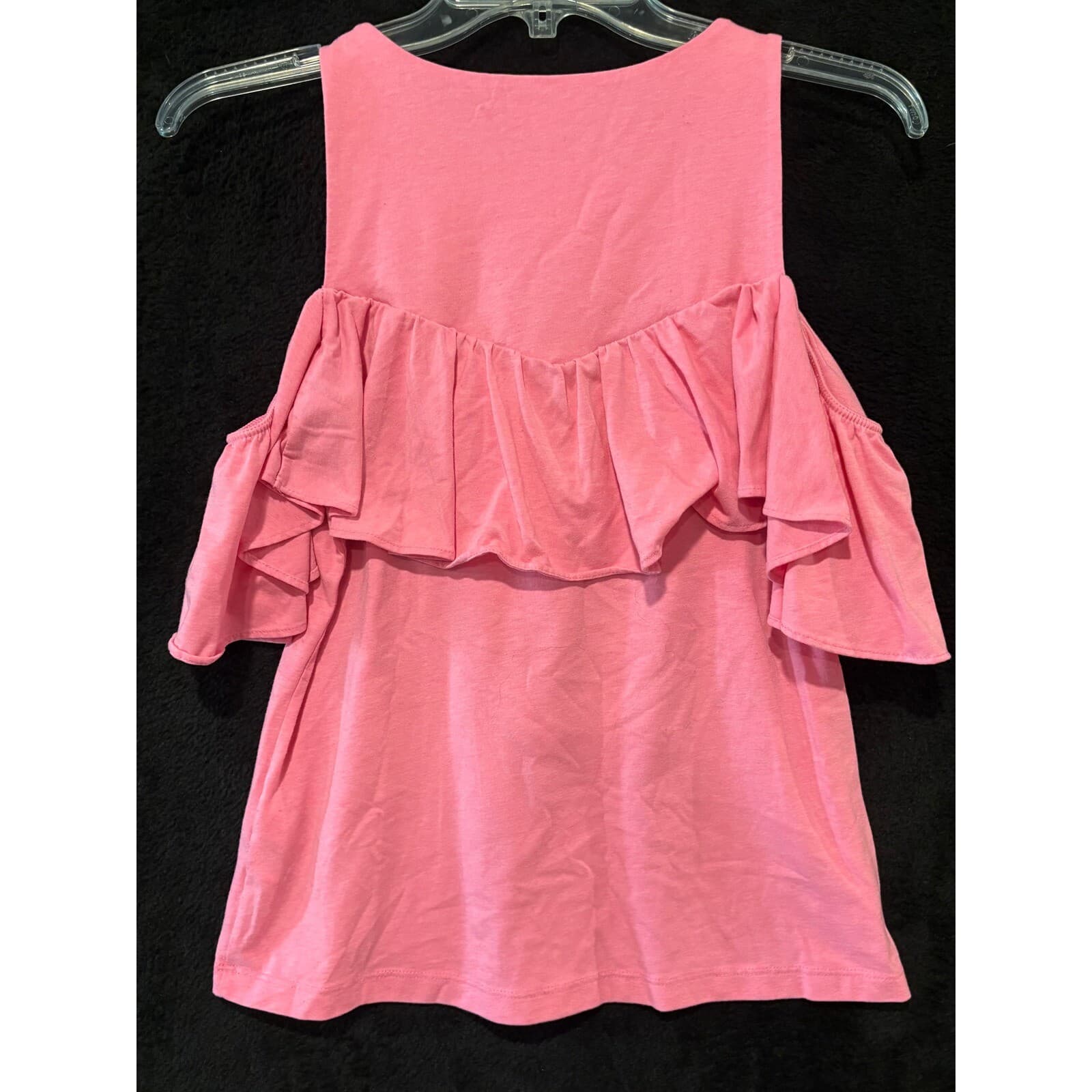 Lilly Pulitzer Ruffle Cold Shoulder Top Pink Casual Cute XXS - Thumbnail 8