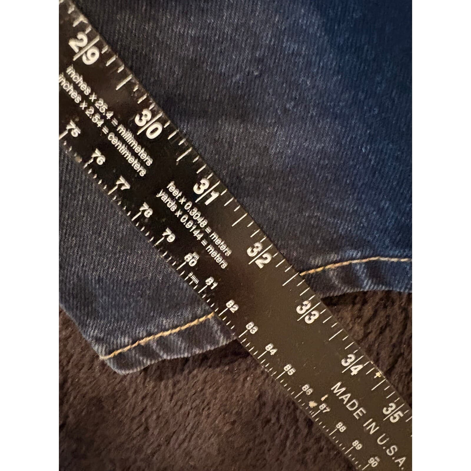Akademiks Jeans Mens 32x32 Relaxed Fit Dark Wash Embroidered Denim 32 - Thumbnail 5