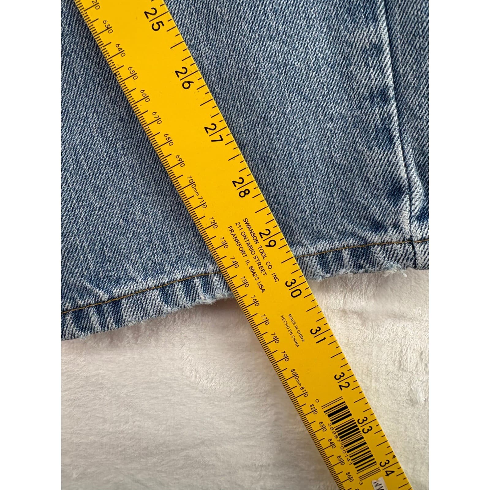 Arizona Jean Co Relaxed Fit Mens 32x30 Blue Jeans Premium Denim Medium Wash - Thumbnail 5
