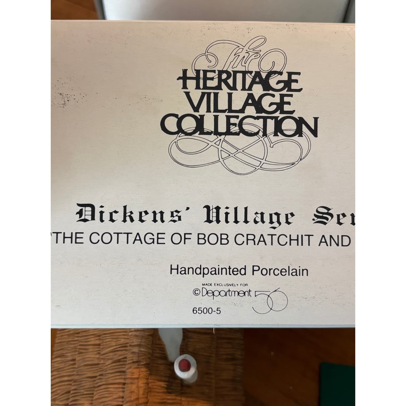 Dept 56 Dickens Village Bob Cratchit Tiny Tim Cottage Porcelain 6500-5 - Thumbnail 6