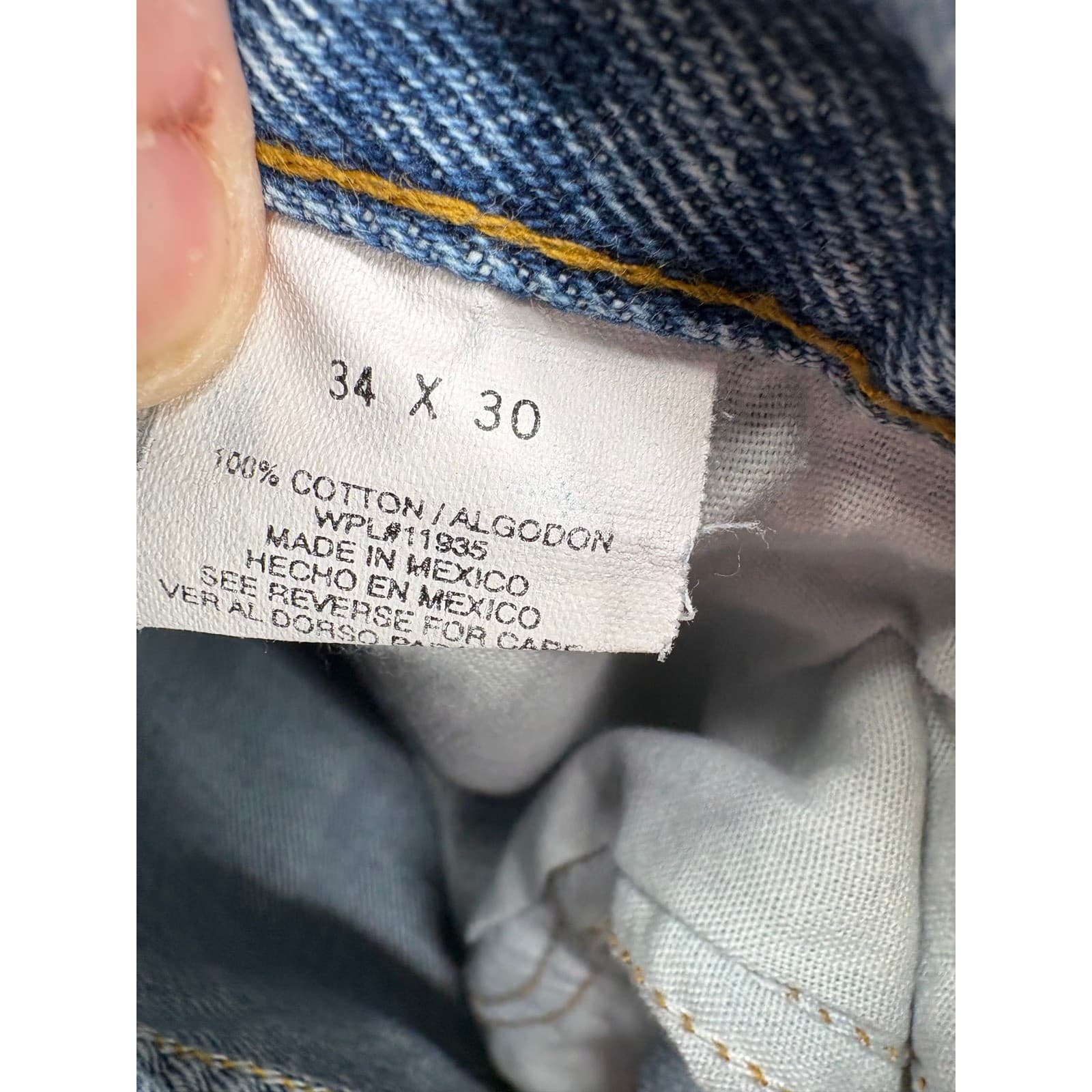Arizona Jean Co Relaxed Fit Mens 32x30 Blue Jeans Premium Denim Medium Wash - Thumbnail 9