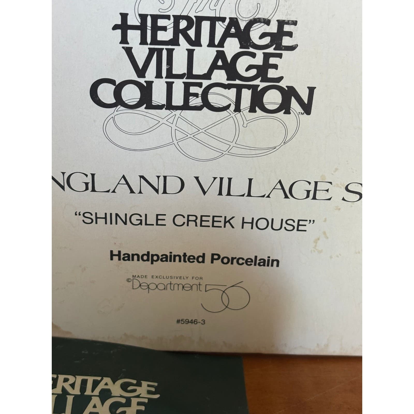Dept 56 Shingle Creek House New England Village Series 5946-3 Porcelain House - Thumbnail 3